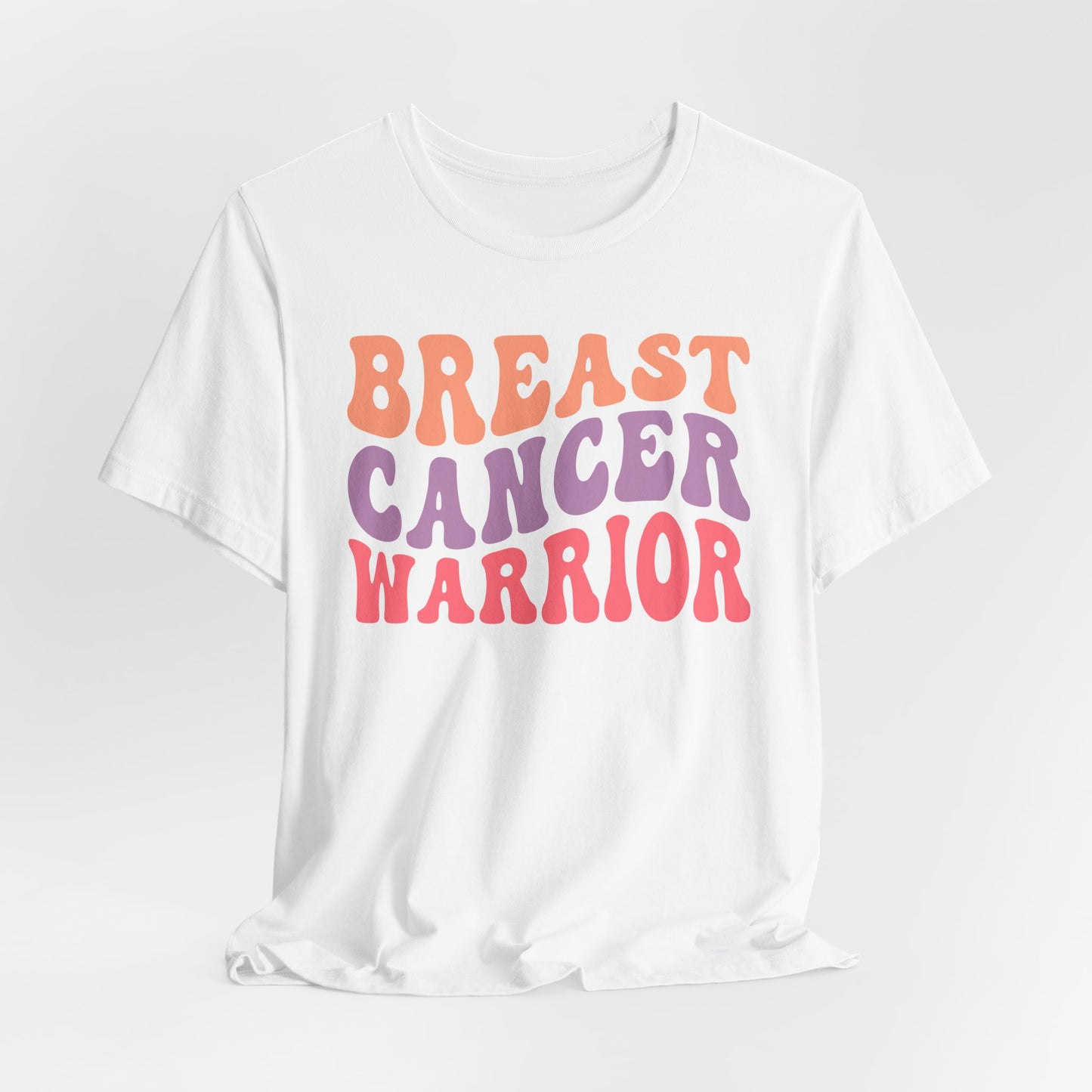 🎗️💪 Breast Cancer Warrior T-Shirt – Bold Retro Awareness Tee for Strength & Support 🌸