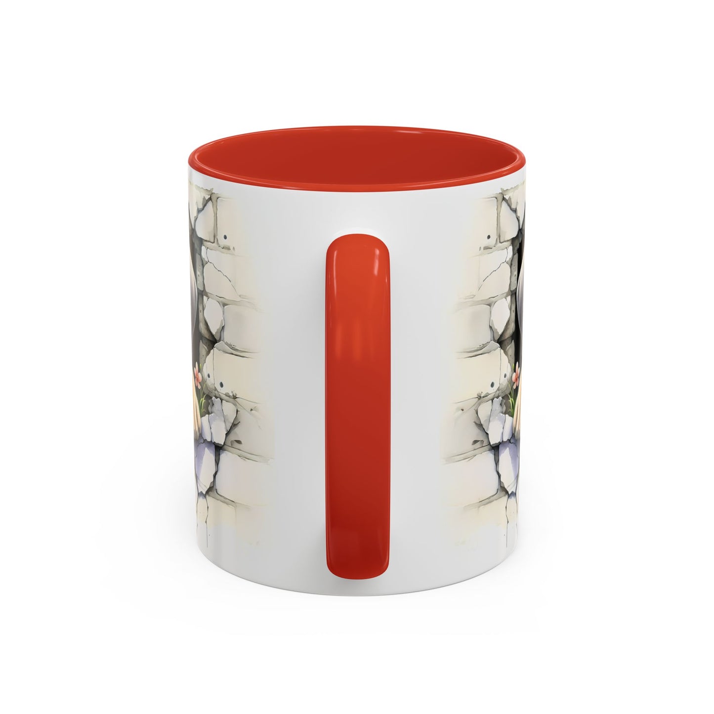 🐾 Great Dane Puppy Accent Mug – Sweet Peek-Through Puppy Design ☕💛