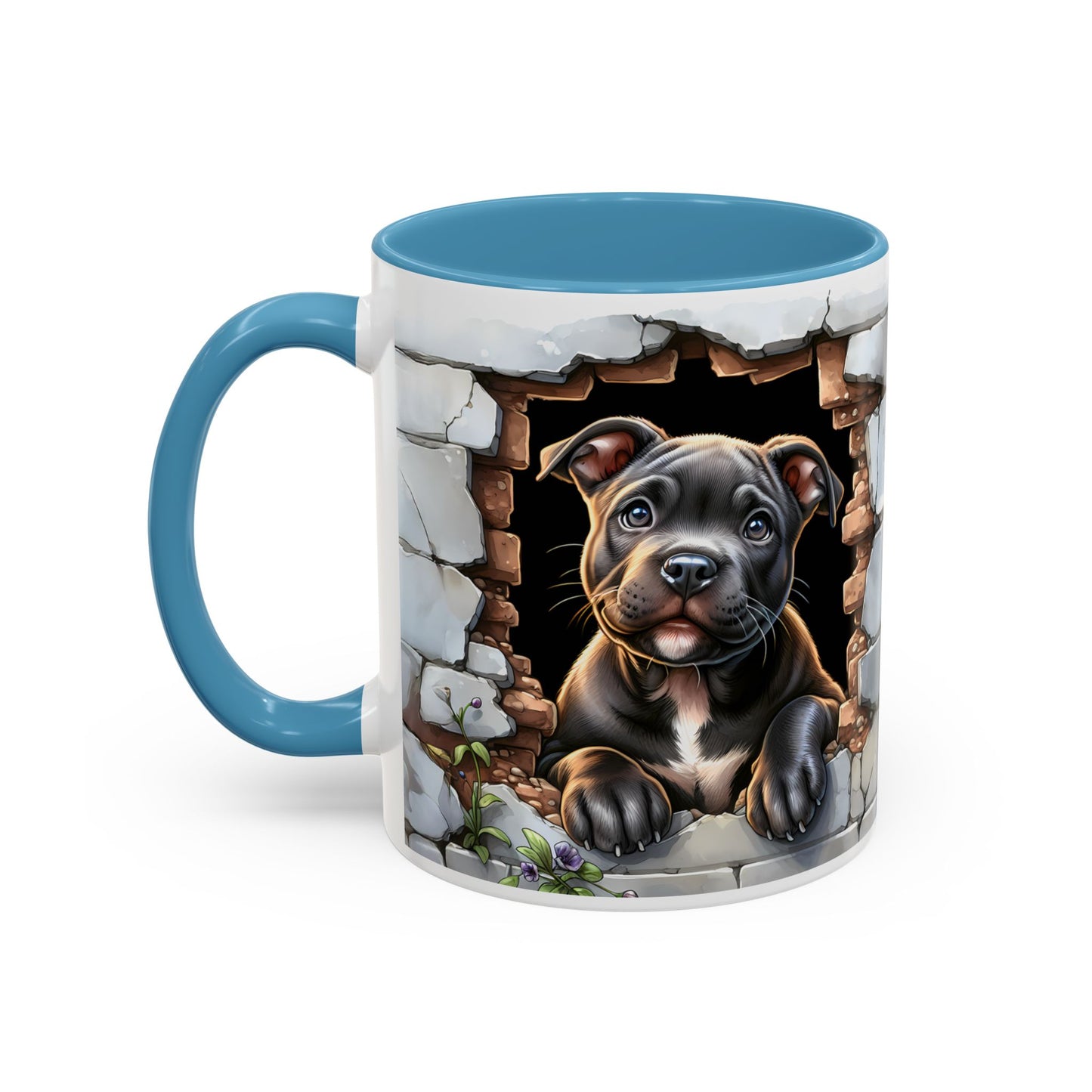 🐶☕ Pit Bull Puppy Accent Mug – Cute Breakthrough Pup Design ✨