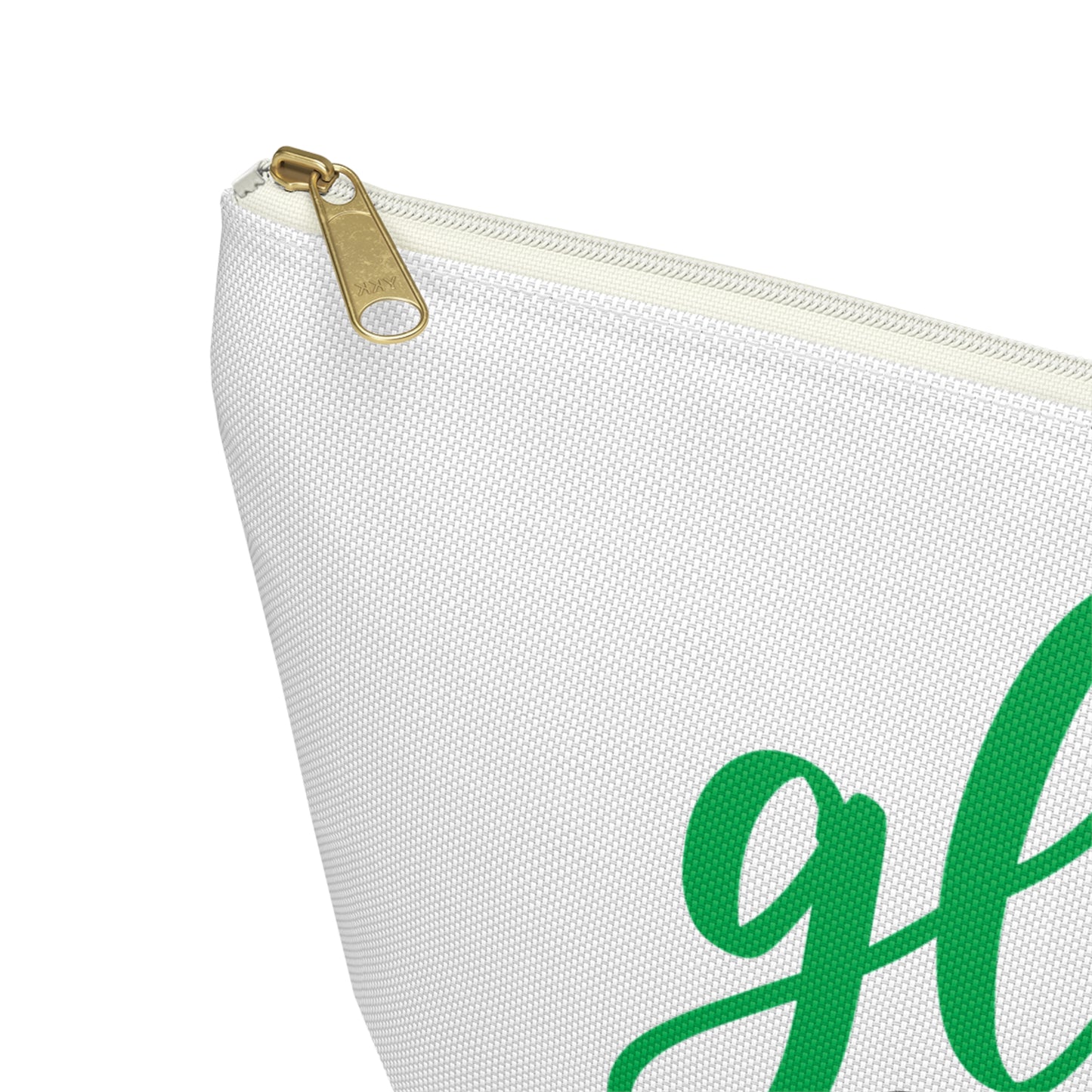 Accessory Pouch – "Gloss Boss" Green Makeup Bag