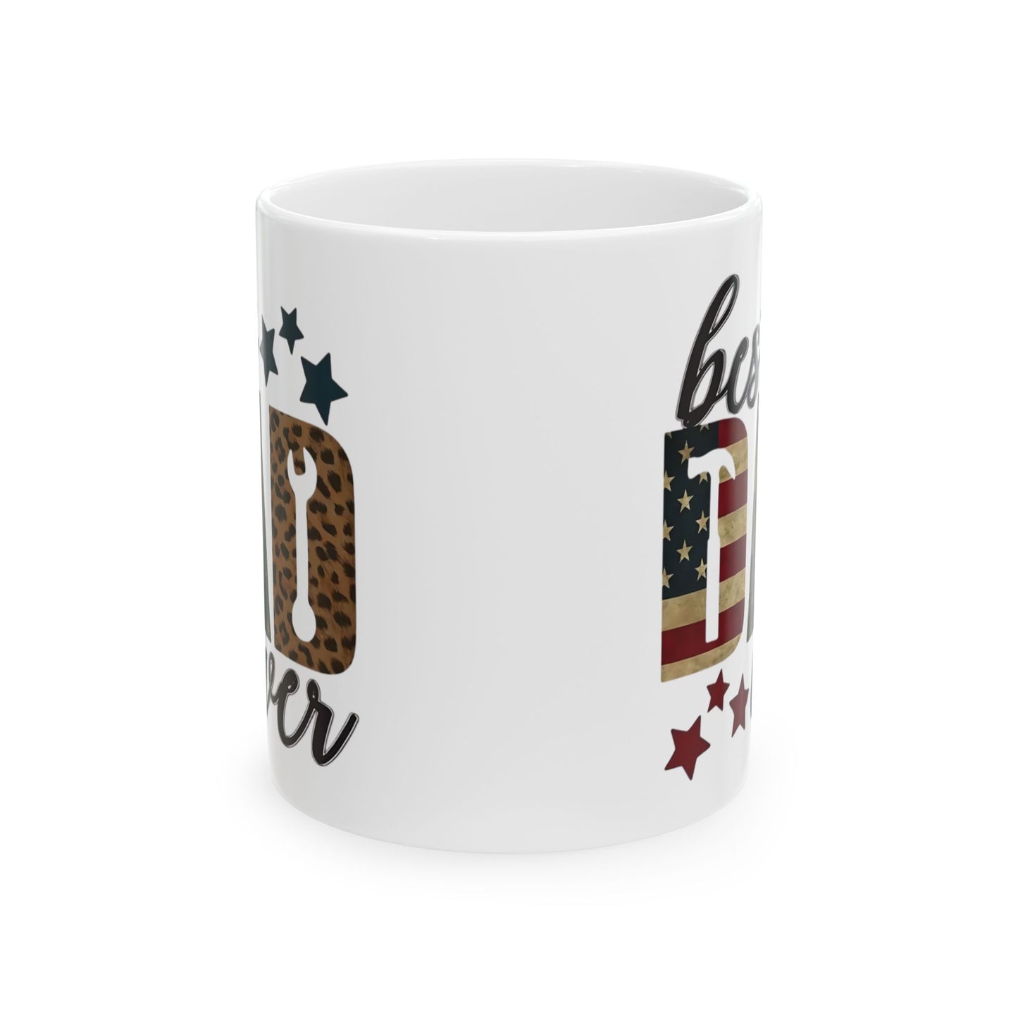 El mejor papá del mundo: taza de café con temática patriótica y camuflaje (325 ml y 430 ml)