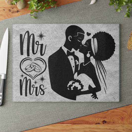 Tabla de cortar de arena de playa para bodas de Sr. y Sra.: regalo romántico para recién casados