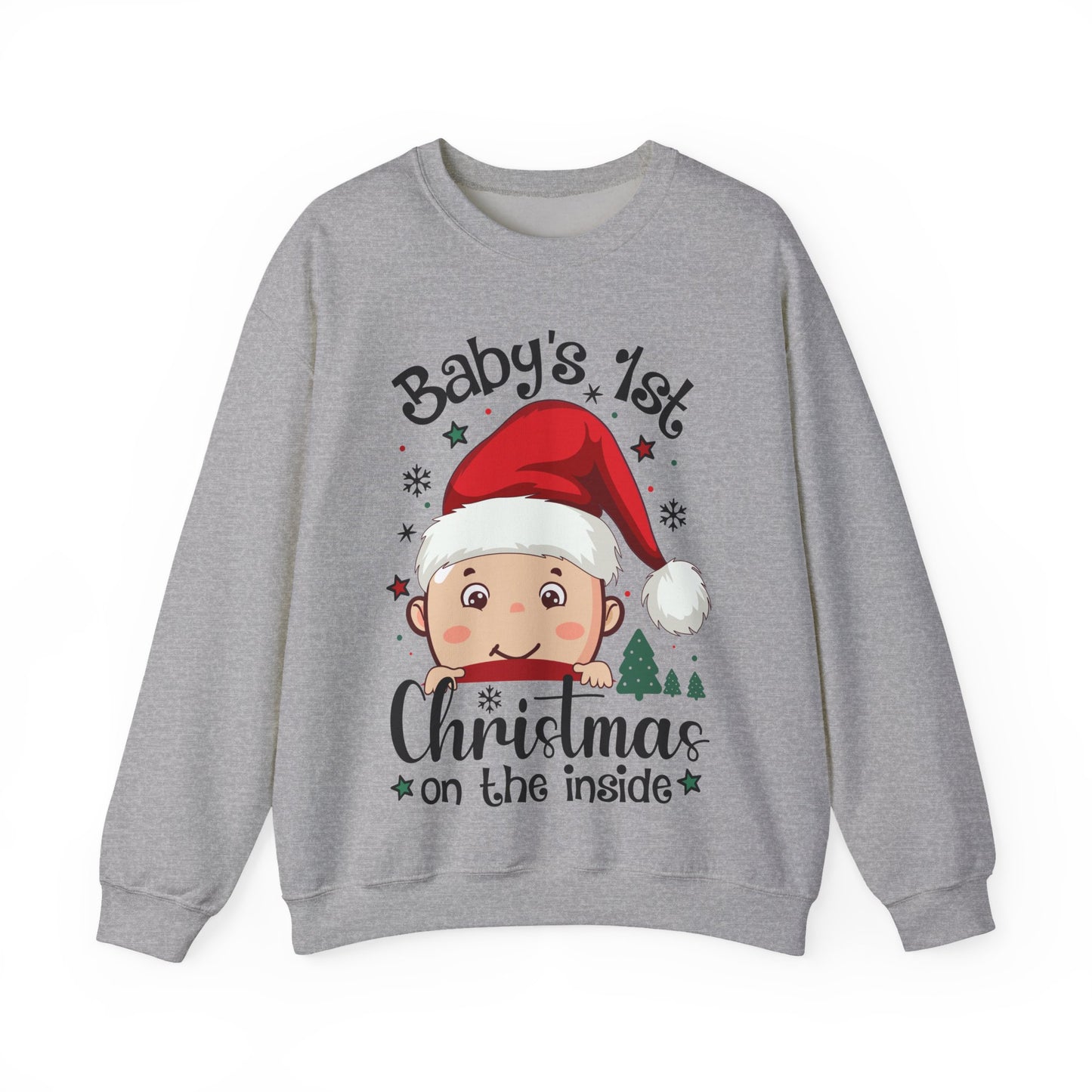 🎅🌲 Santa Baby Christmas Sweatshirt – Adorable Holiday Crewneck