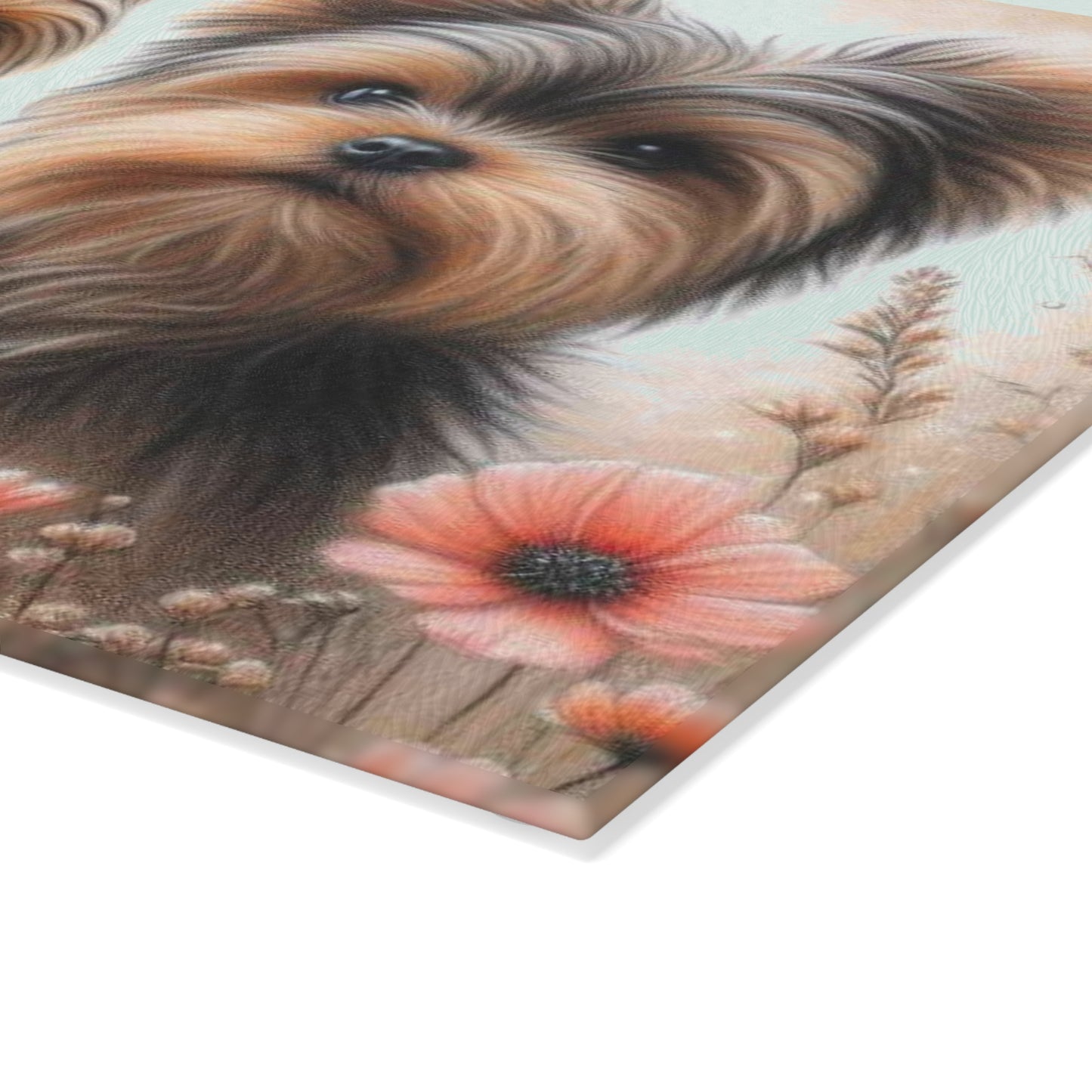 Tabla de cortar de Yorkshire Terrier, Yorkshire Terrier, Chewbacca, regalo para amantes de los perros, vidrio templado, regalo de inauguración de la casa, regalo de chef, tabla de charcutería, regalo único.