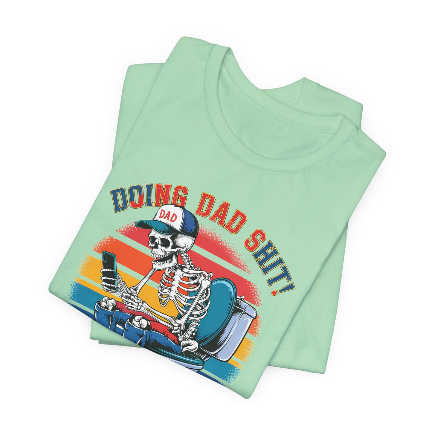 🧻 HACIENDO CABRAS DE PAPÁ | Camiseta gráfica divertida con esqueleto en el inodoro
