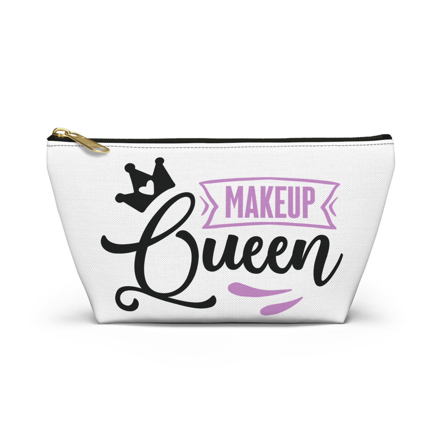 Accessory Pouch – "Makeup Queen" Purple Makeup Bag