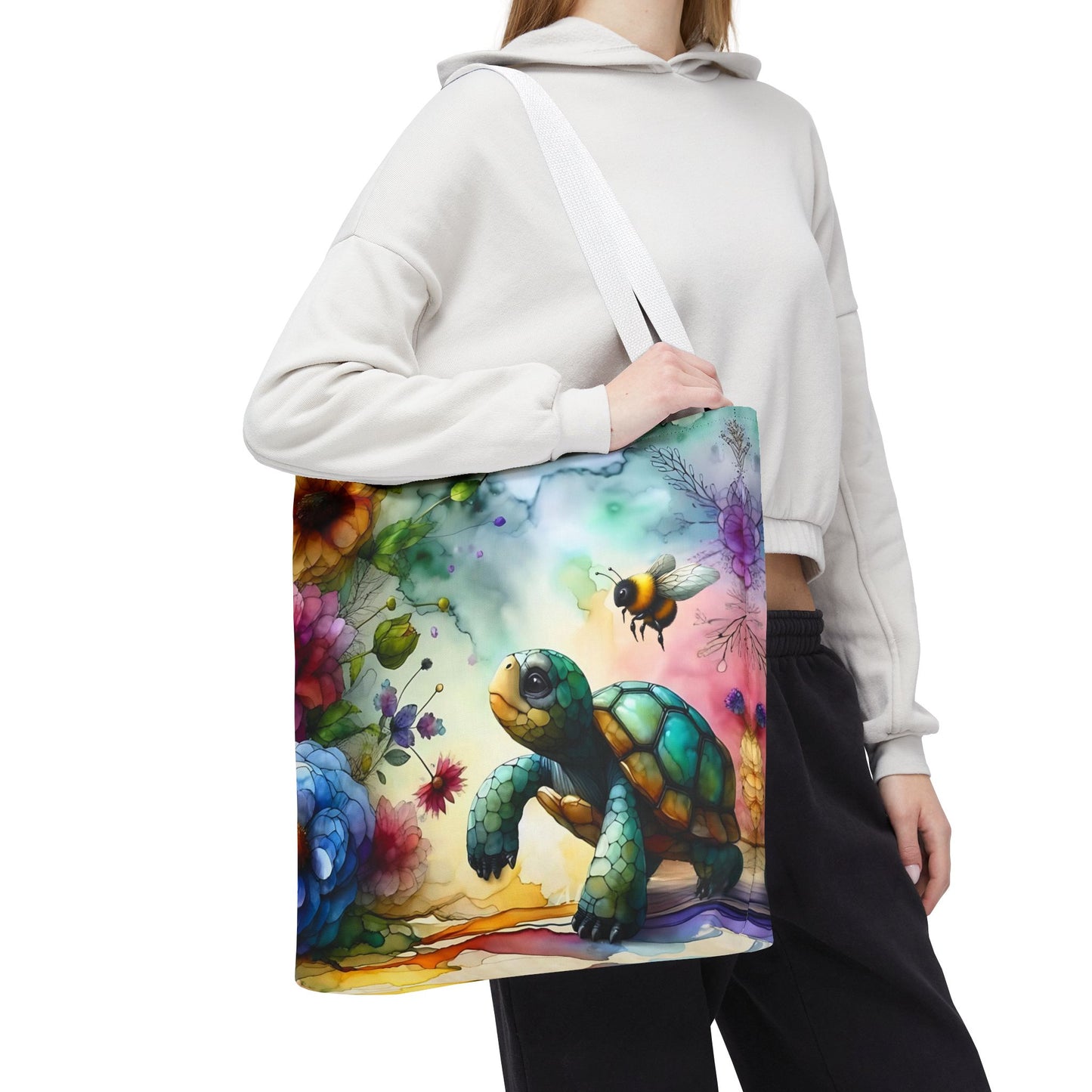 Bolsa de mano - Diseño de tortugas coloridas