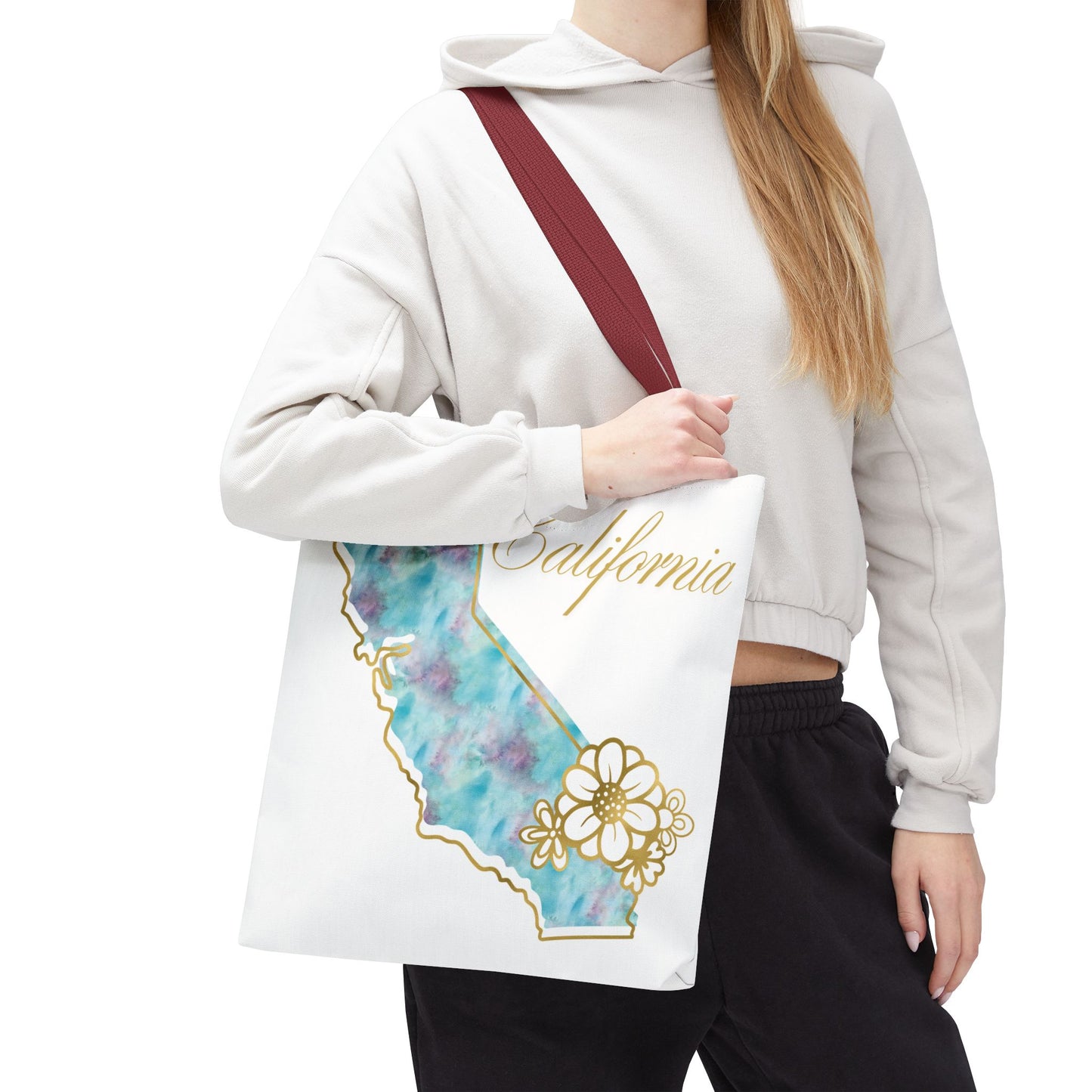 🌸 California State Floral Tote Bag – Elegant, Artistic & Practical 👜