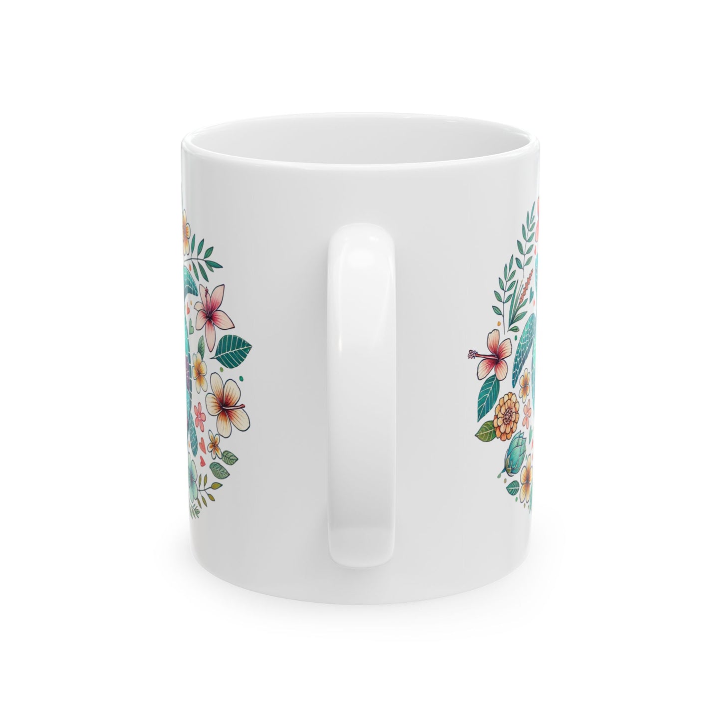 🐢 Personalized Sea Turtle Mug – A Beautiful Blend of Nature and Color! 🌸