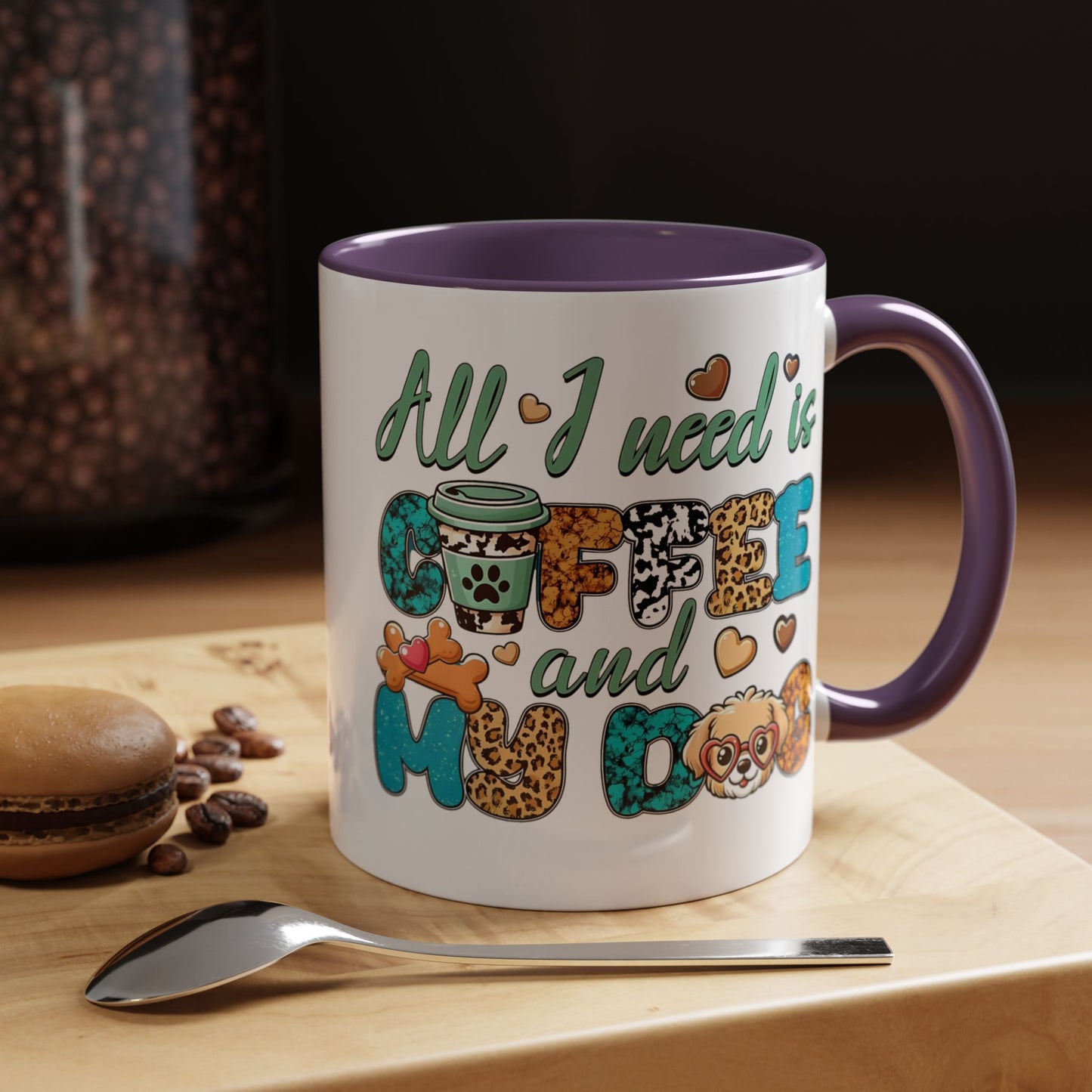🐾☕ “All I Need is Coffee and My Dog” Mug – Sassy Sips for Dog Lovers