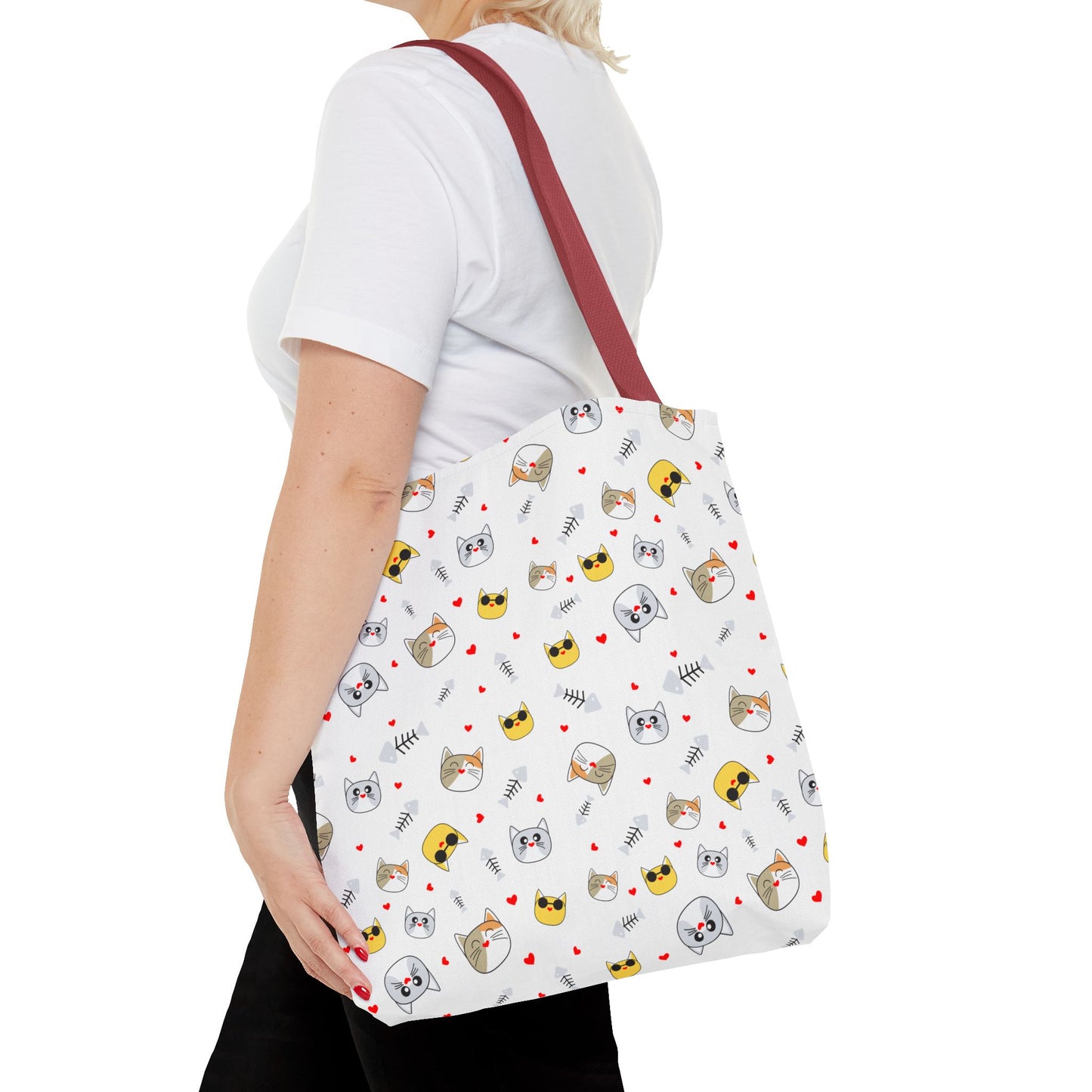 Charming Cat Lover Tote Bag – Durable, Spacious, and Perfect for Shopping, Work, or Everyday Adventures!