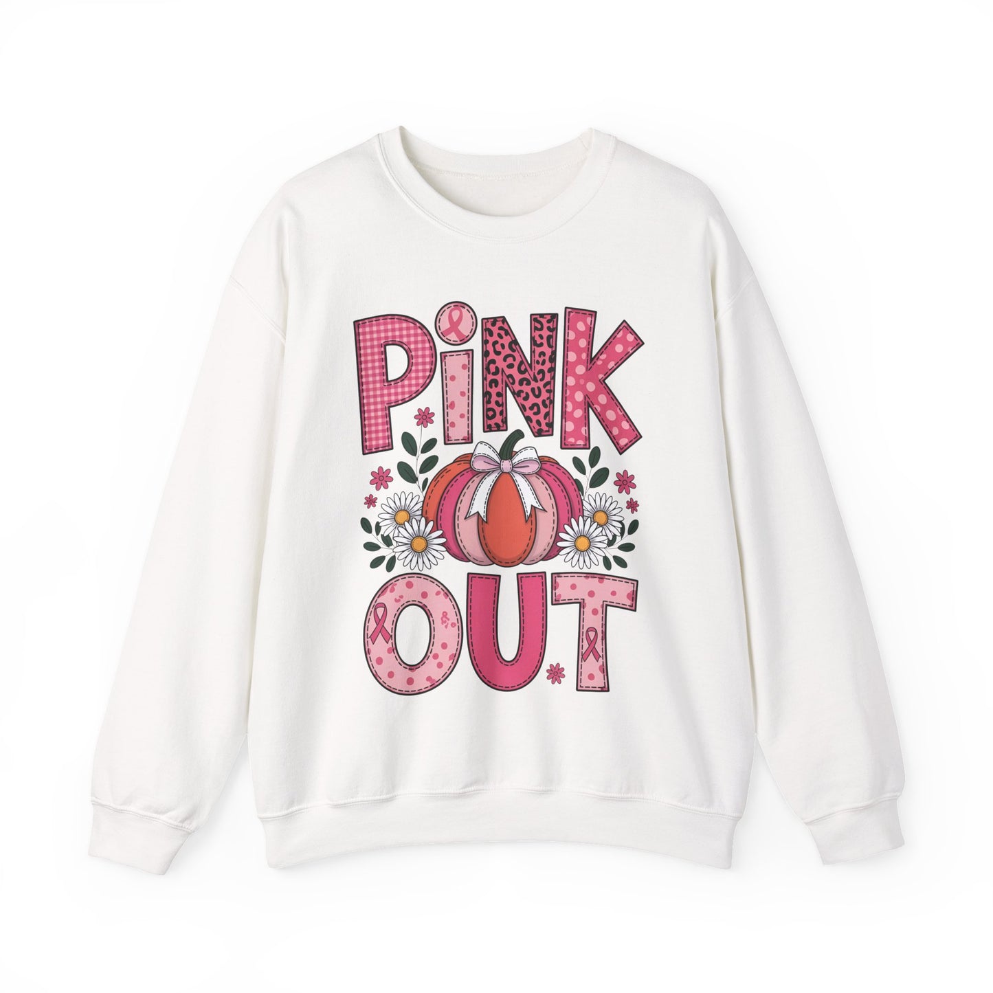 🎃🎀 Pink Out Pumpkin Sweatshirt – Fall Breast Cancer Awareness