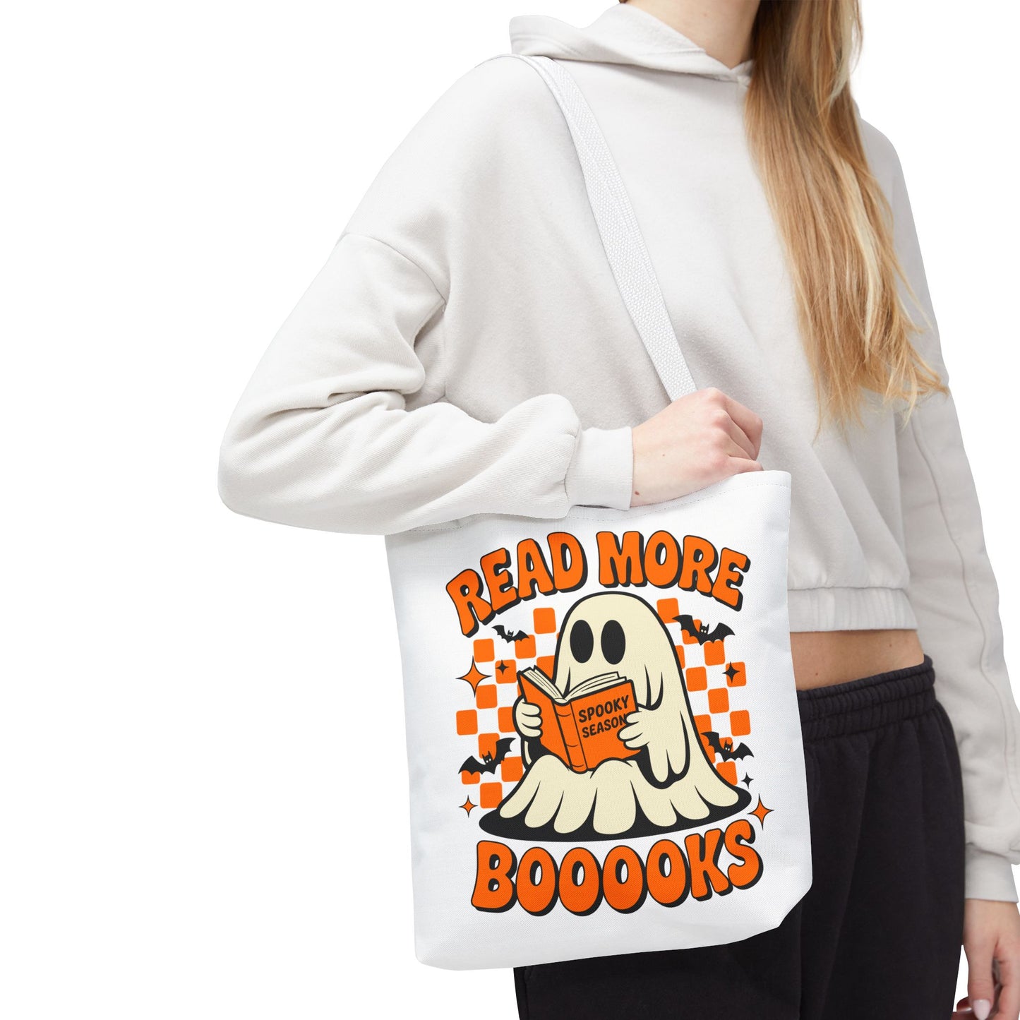 📚 Read More Booooks Halloween Tote Bag – Spooky Reads in Style 👻👜