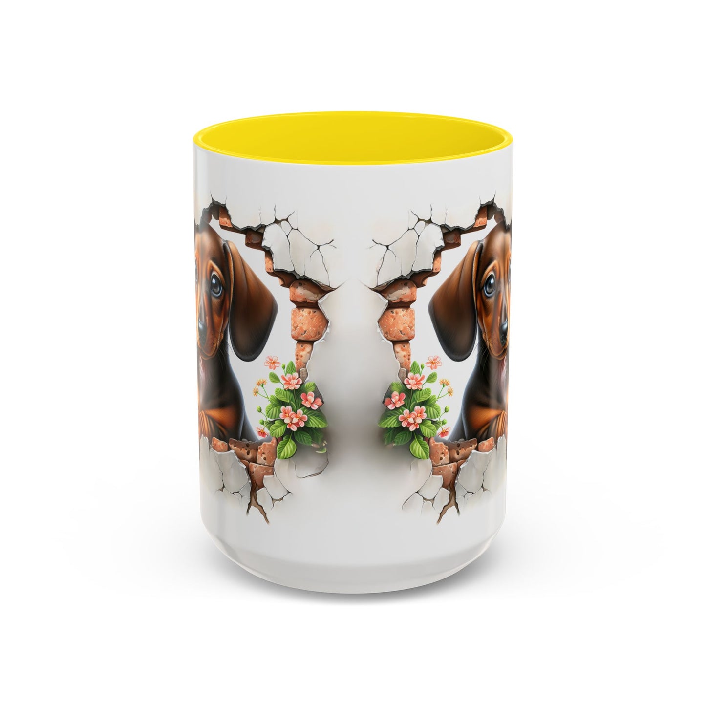 🐾🌭 Dachshund Puppy Accent Mug – Adorable Doxie Coffee Cup ☕❤️