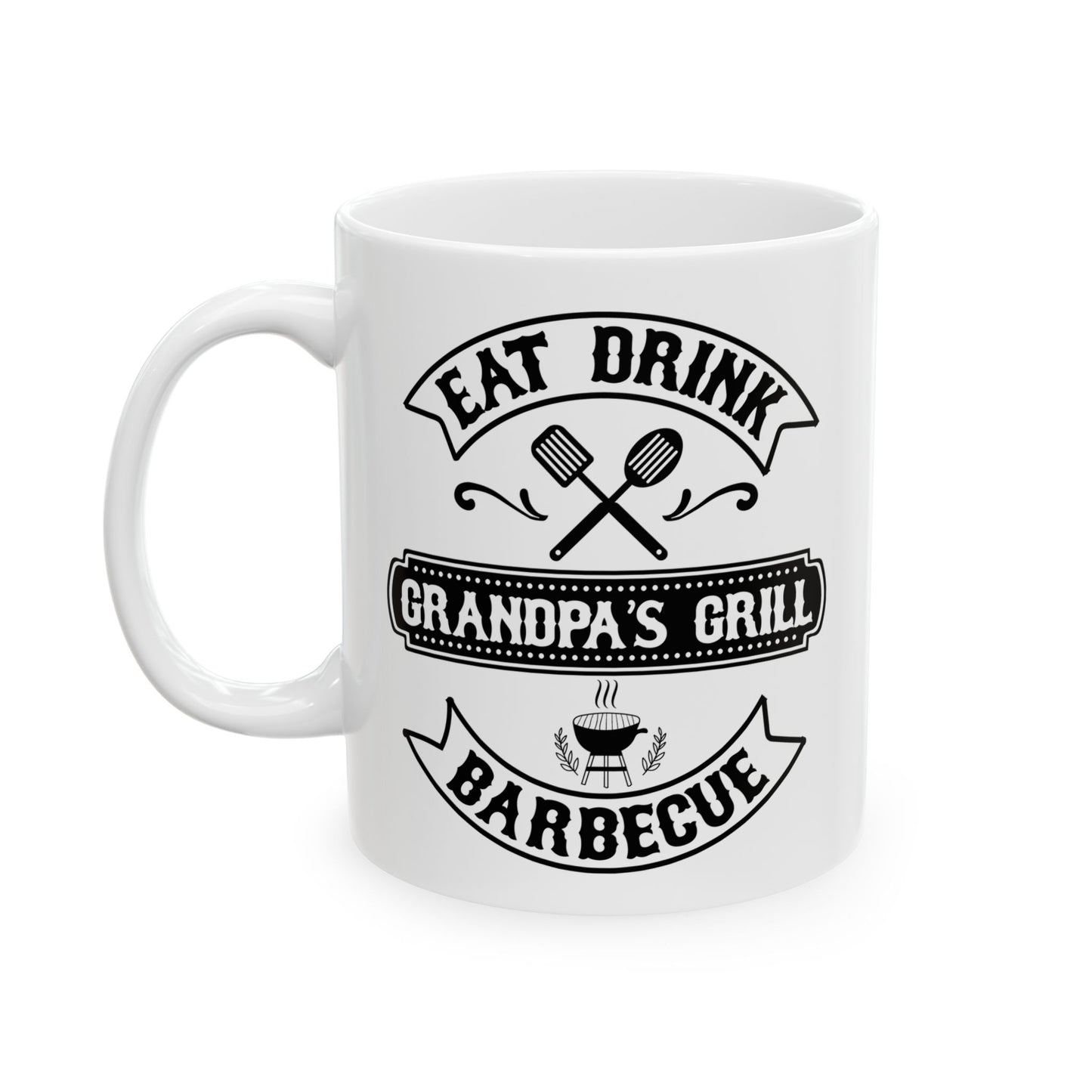 🍖☕ Eat Drink Barbeque – Grandpa's Grill Coffee Mug (11oz & 15oz) ☕🍖
