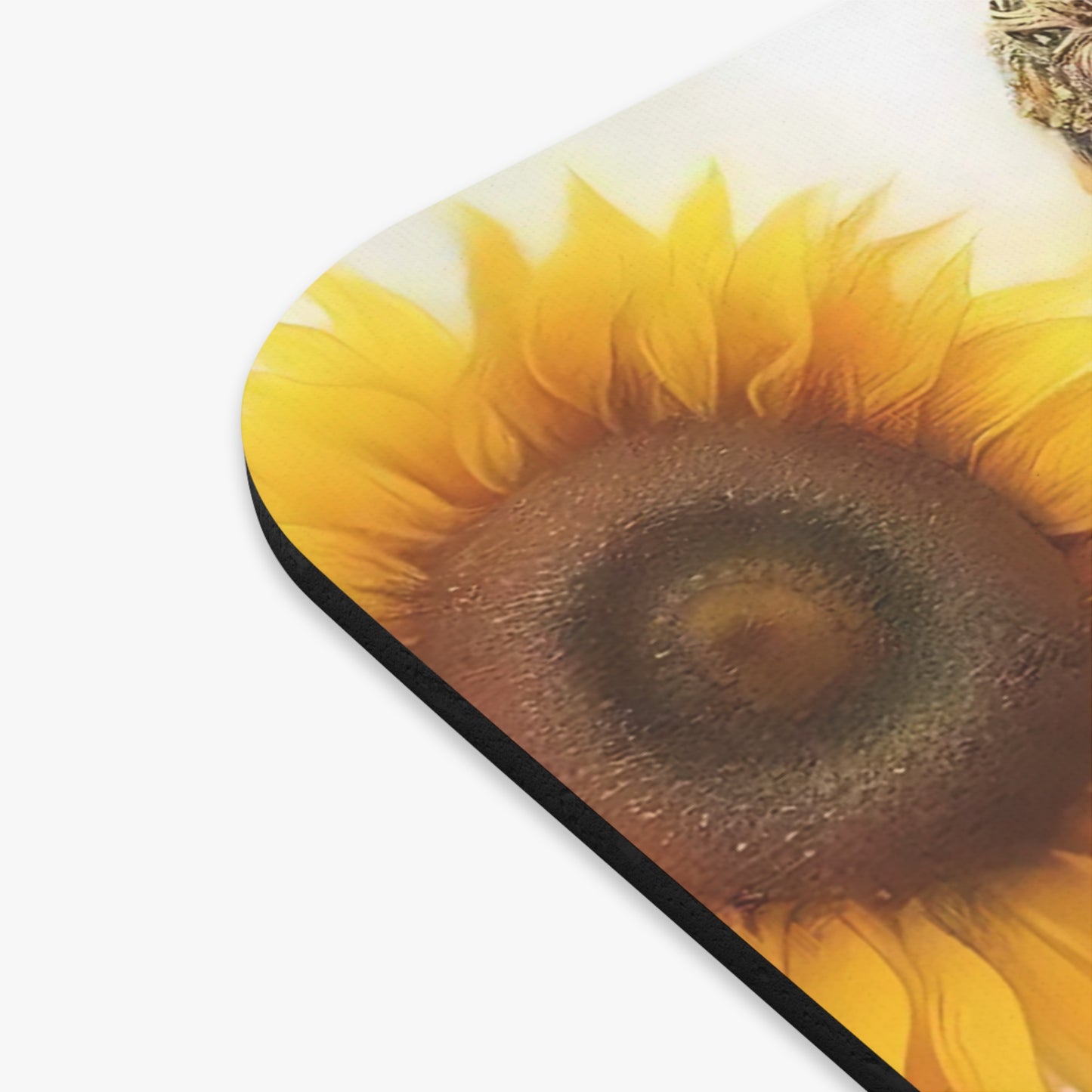 🖱️🐘 Elephant & Sunflowers Mouse Pad – Boho Jungle Charm for Your Desk