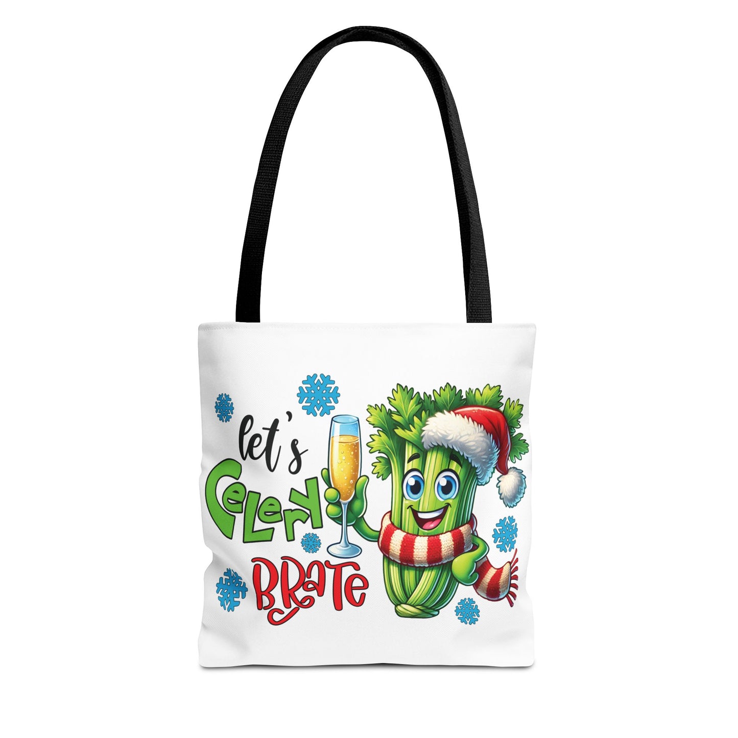 🥂 Let’s Celery-brate Christmas Tote Bag – Fun, Festive & Eco-Friendly 🎄