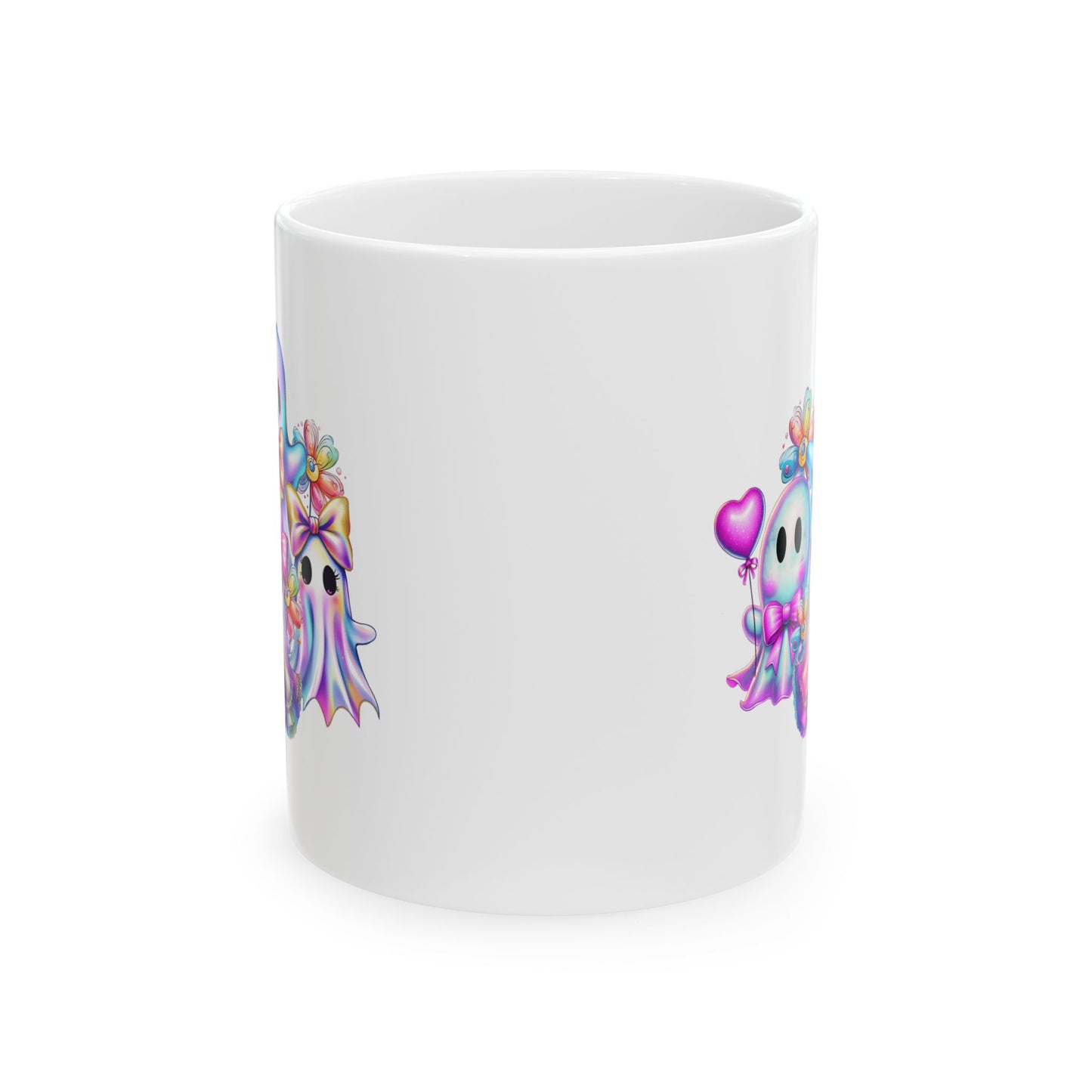 🎀👻 Kawaii Ghost Squad Mug – Spooky-Cute Sips for Every Season 💖