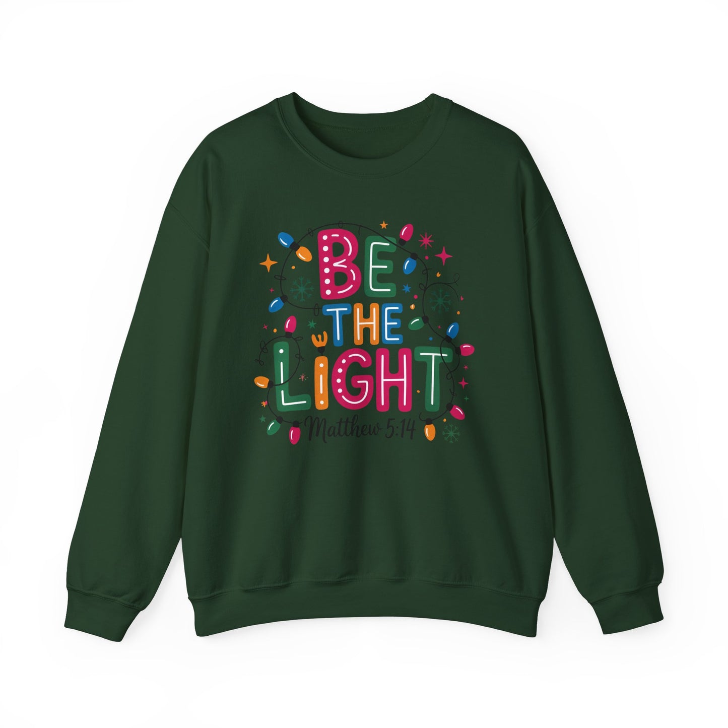 ✨🕯️ Be The Light – Matthew 5:14 Sweatshirt 🌟🎄