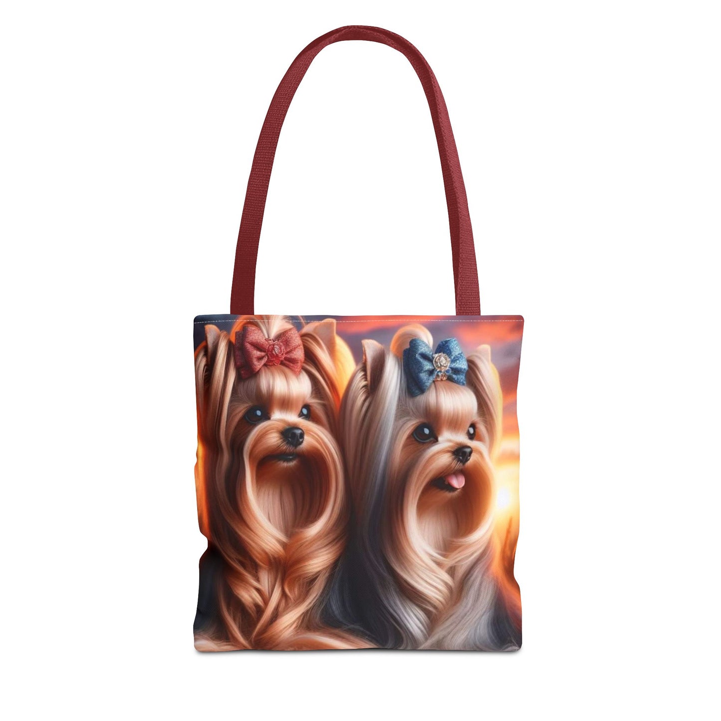 Bolsa de tela Yorkshire Terrier: un bonito regalo para amantes de los perros, bolsa de compras reutilizable, accesorio para amantes de las mascotas, elegante bolso de mano para uso diario.