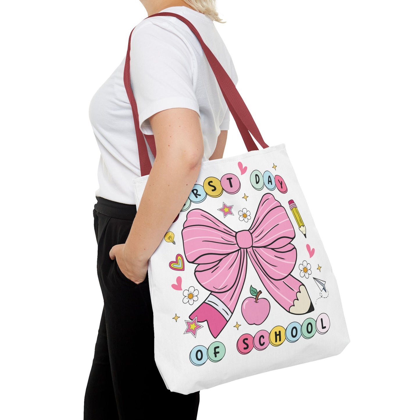 🎀 Coquette First Day of School Tote – Sweet Style for a Smart Start 📚