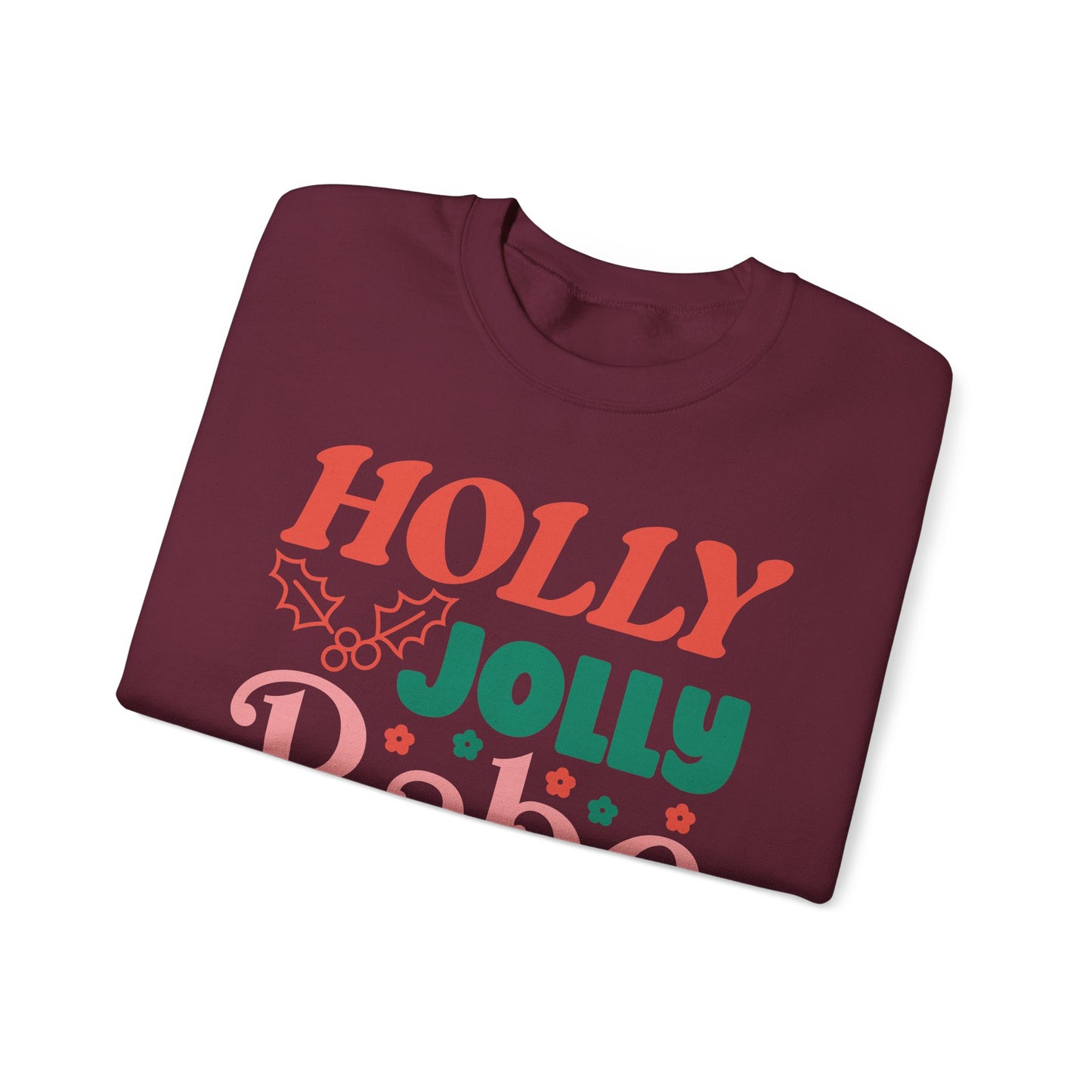 🎀✨ Holly Jolly Babe Retro Crewneck – Cute, Cozy & Festive