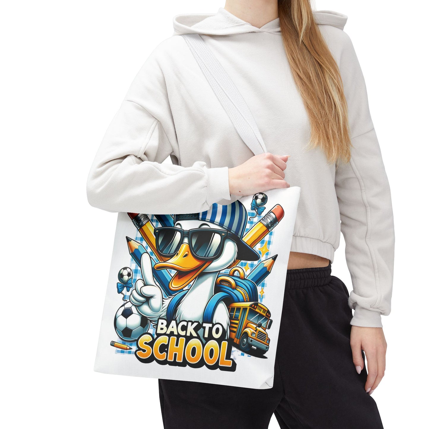 🦆 Cool Duck Back to School Tote – Waddle into the School Year in Style 🏫