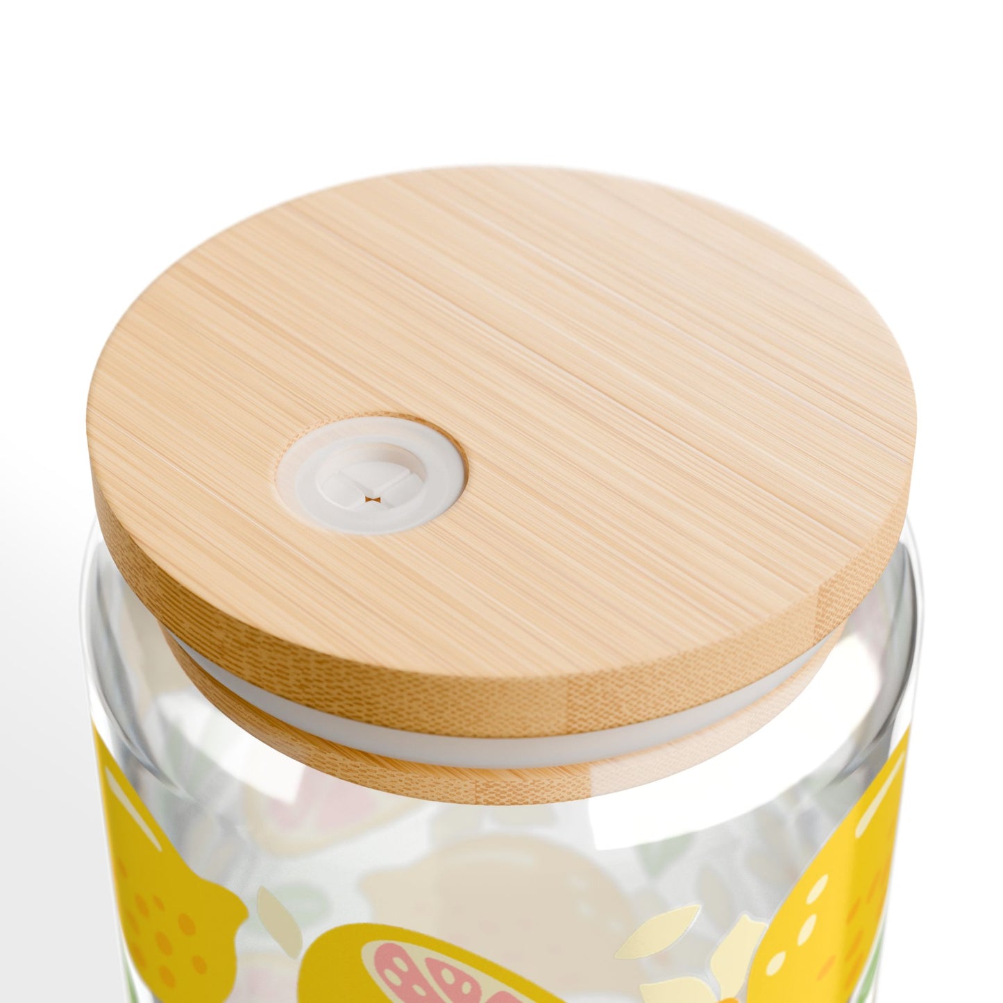 🍋🌸 Citrus Bloom Sipper Glass – 16oz Zesty Sunshine for Your Day 🌞🍊