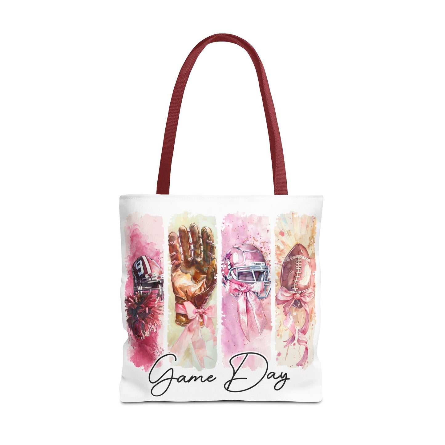 🏈 Game Day Pink Ribbon Tote Bag – Football & Pink Power 💖👜