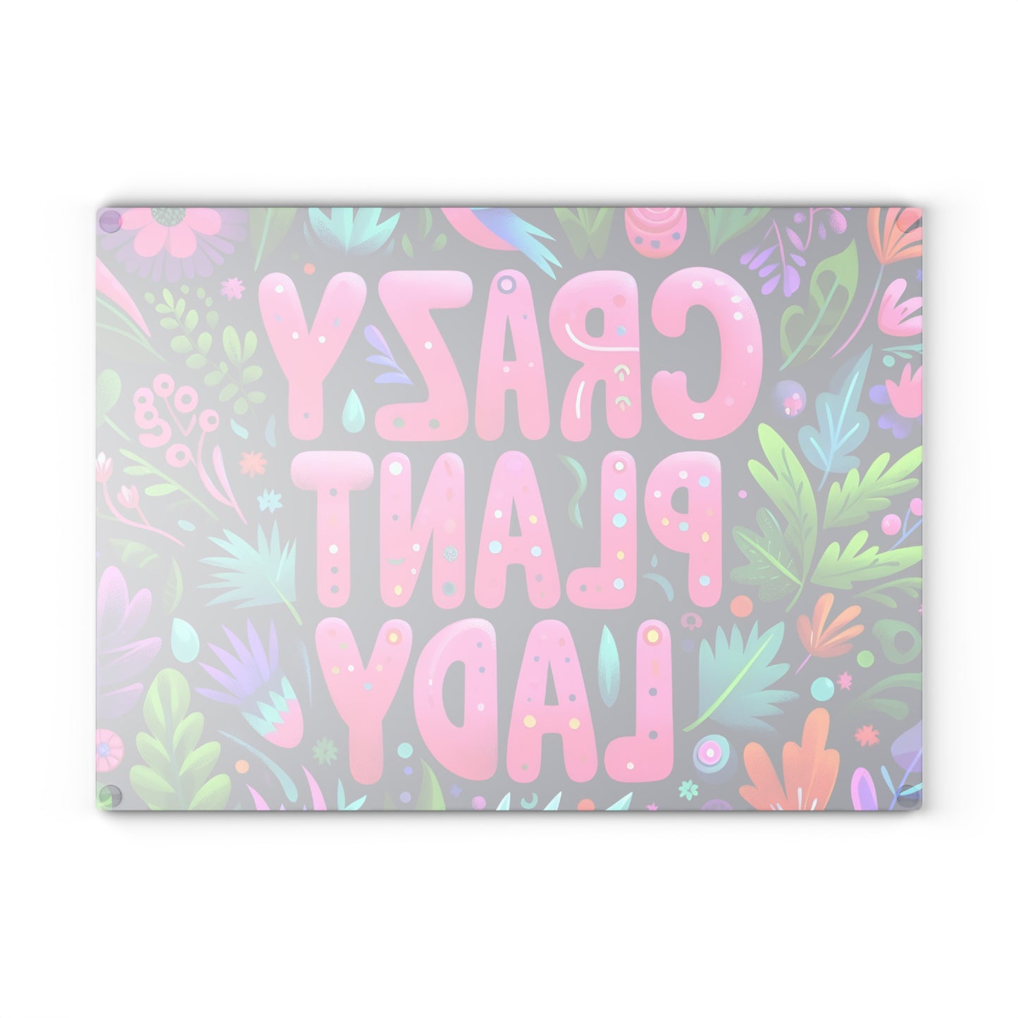 🌿 Crazy Plant Lady Cutting Board – Bold Style for Plant Lovers 🌸