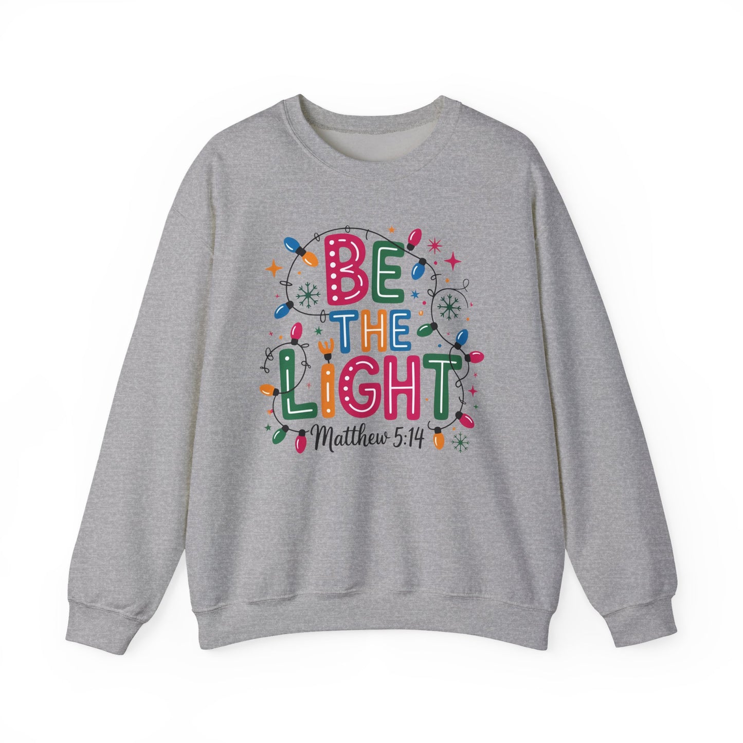 ✨🕯️ Be The Light – Matthew 5:14 Sweatshirt 🌟🎄