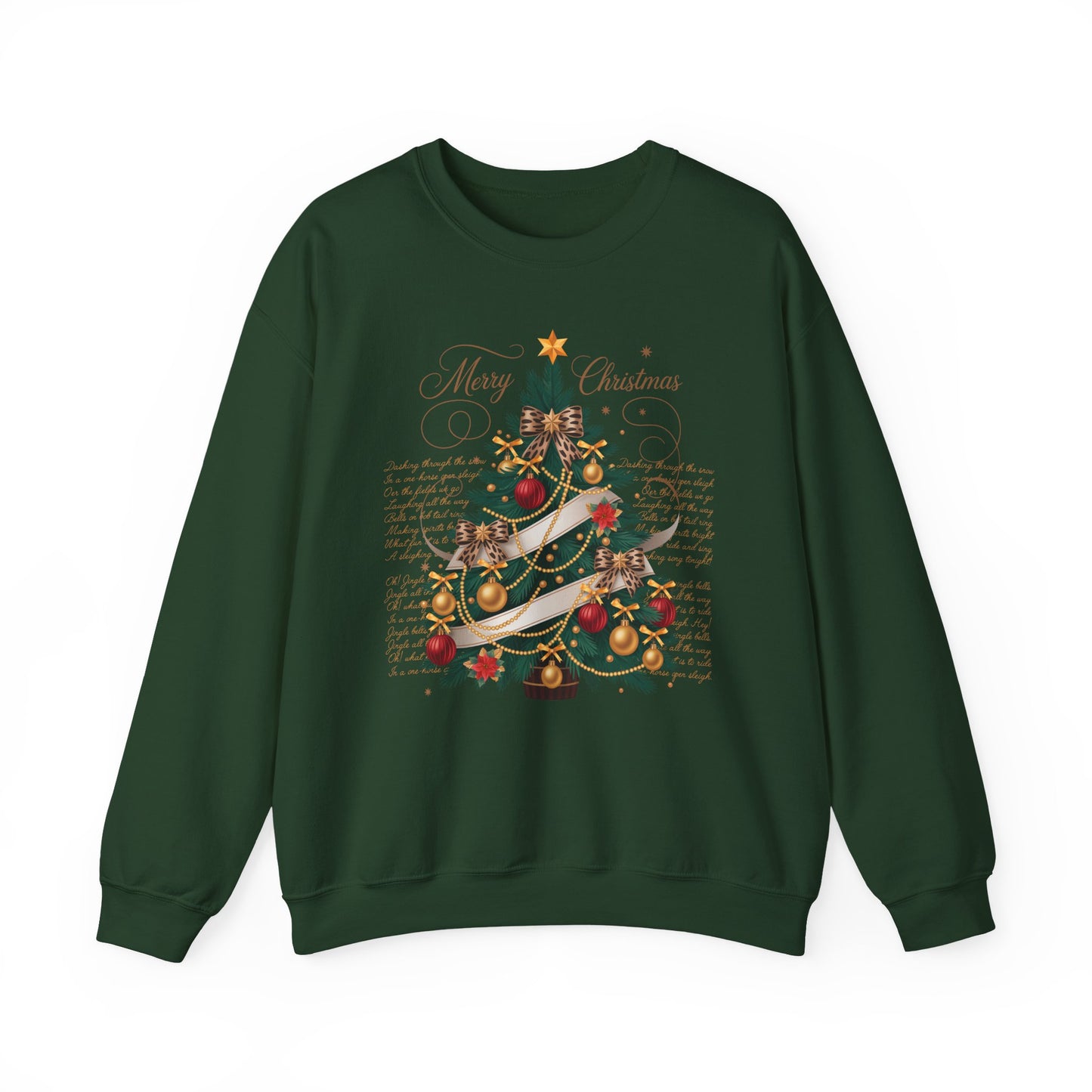 🎄✨ Merry Christmas Tree Sweatshirt – Classic Festive Elegance for 2025 ✨🎅