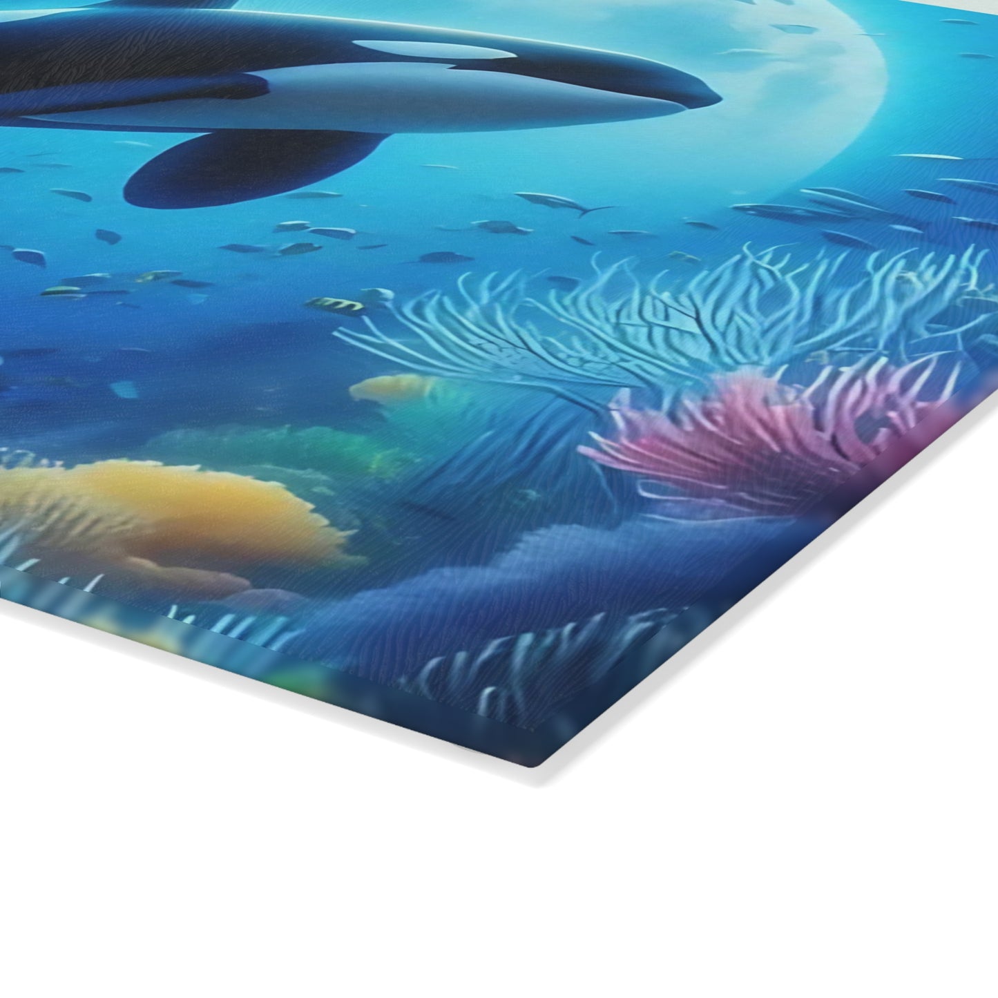 🐋 Ocean Majesty Orca Cutting Board – Underwater Wonder for Your Kitchen 🌊