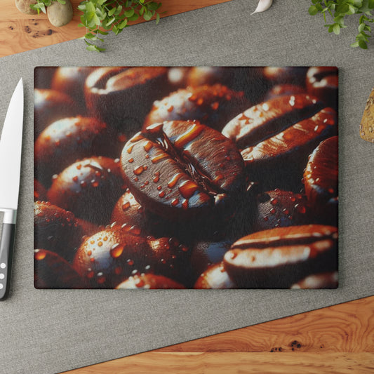 Roasted Coffee Bean Cutting Board – Bold Kitchen Café Art