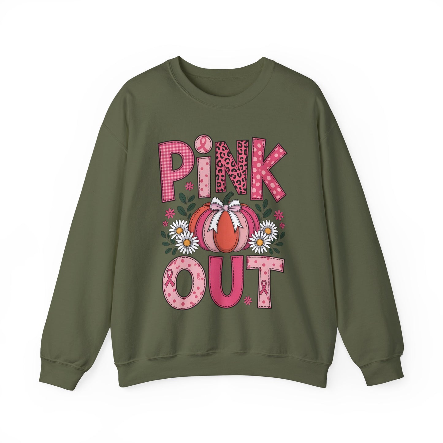 🎃🎀 Pink Out Pumpkin Sweatshirt – Fall Breast Cancer Awareness