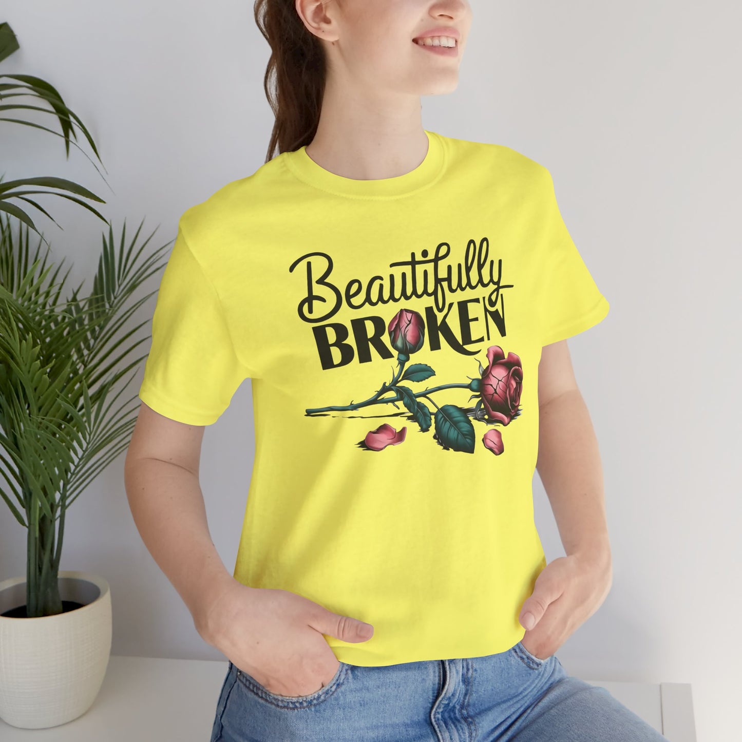Camiseta Rosa “Beautifully Broken”: una camiseta empoderante con una elegancia suave