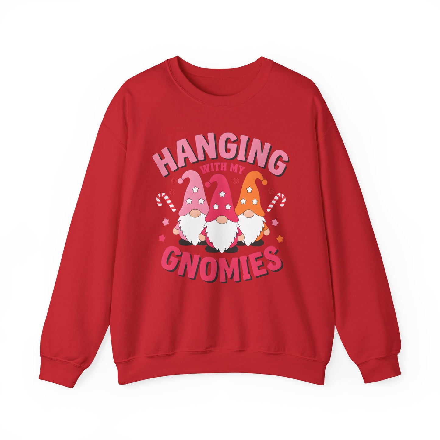 🎀 Hanging With My Gnomies Women’s Sweatshirt – Cute Holiday Matching Vibes
