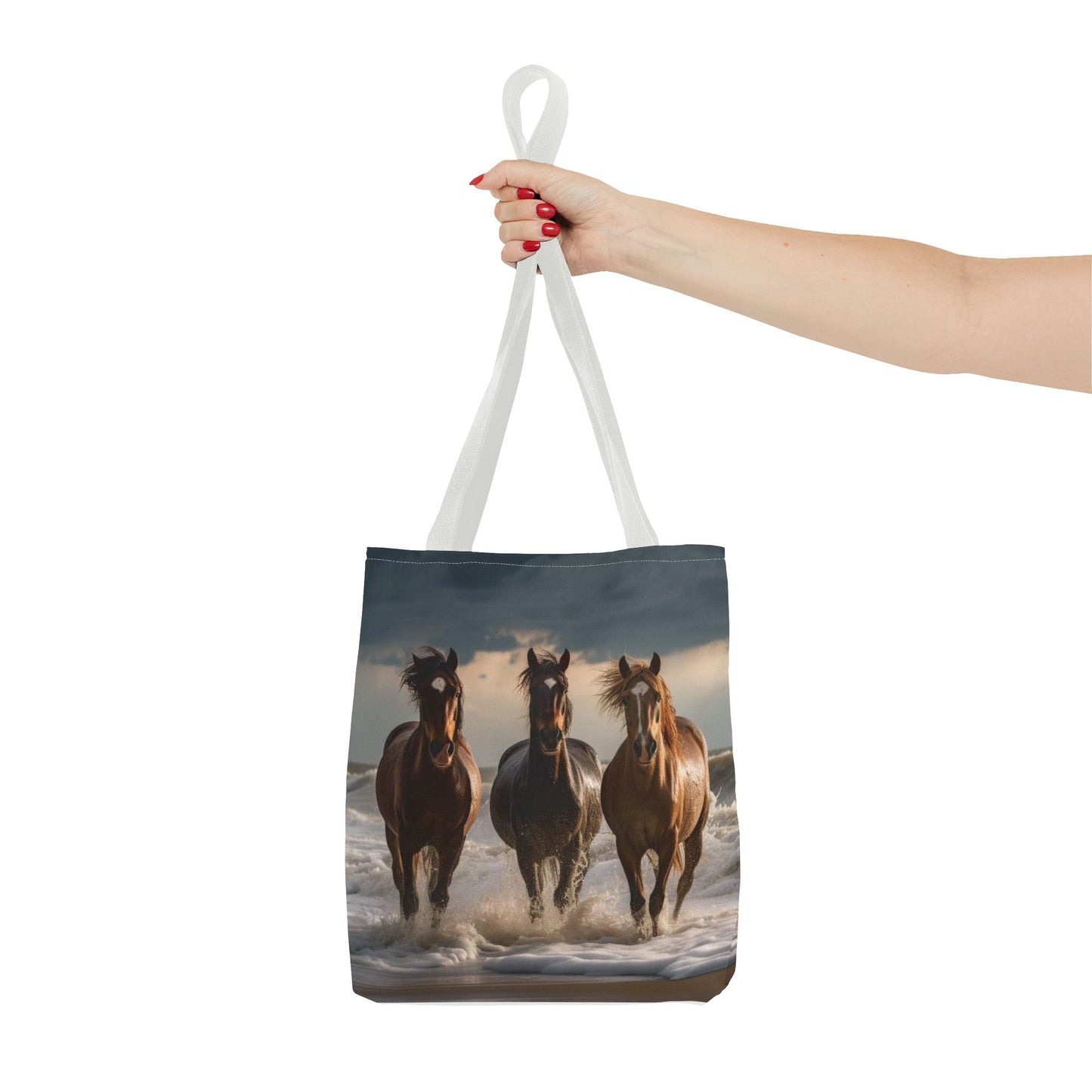 Bolsa de mano Caballos salvajes al anochecer: un bolso de mano atrevido inspirado en la naturaleza para amantes de los caballos