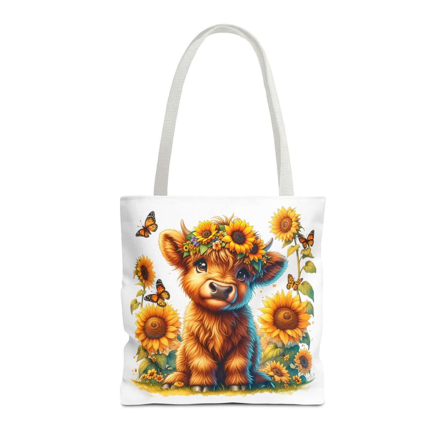 Bolsa de mano de vaca de las Tierras Altas: estética rústica de granja, bolsa de compras reutilizable con un toque rústico y chic, regalo inspirado en la naturaleza para amantes de los animales.