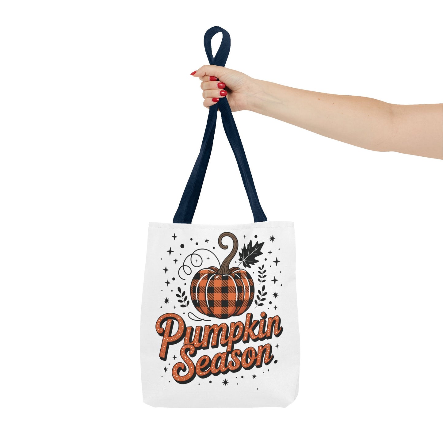 🎃 Pumpkin Season Tote Bag – Fall Buffalo Plaid Style for Autumn Lovers 🍂