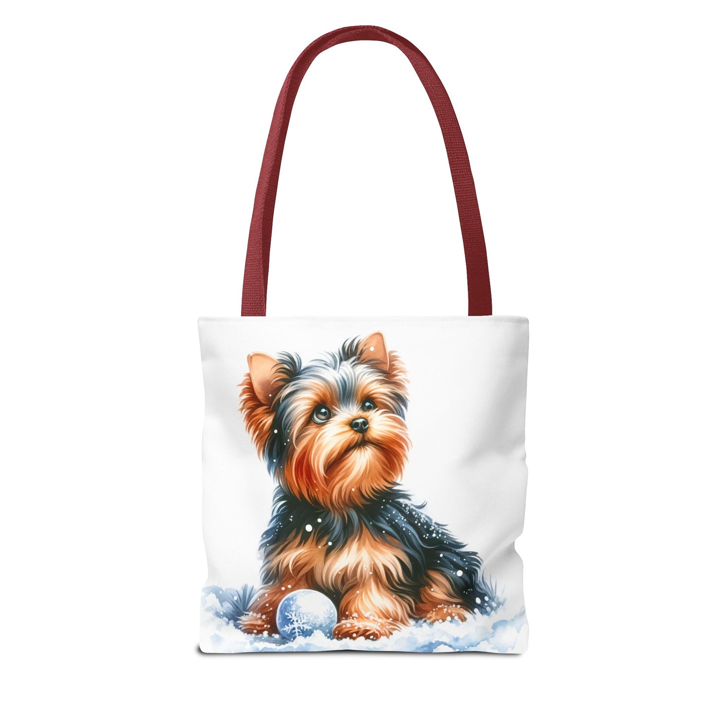 ❄️ Yorkie in Snow Tote Bag – Winter Cuteness with a Side of Sass 🐾👜