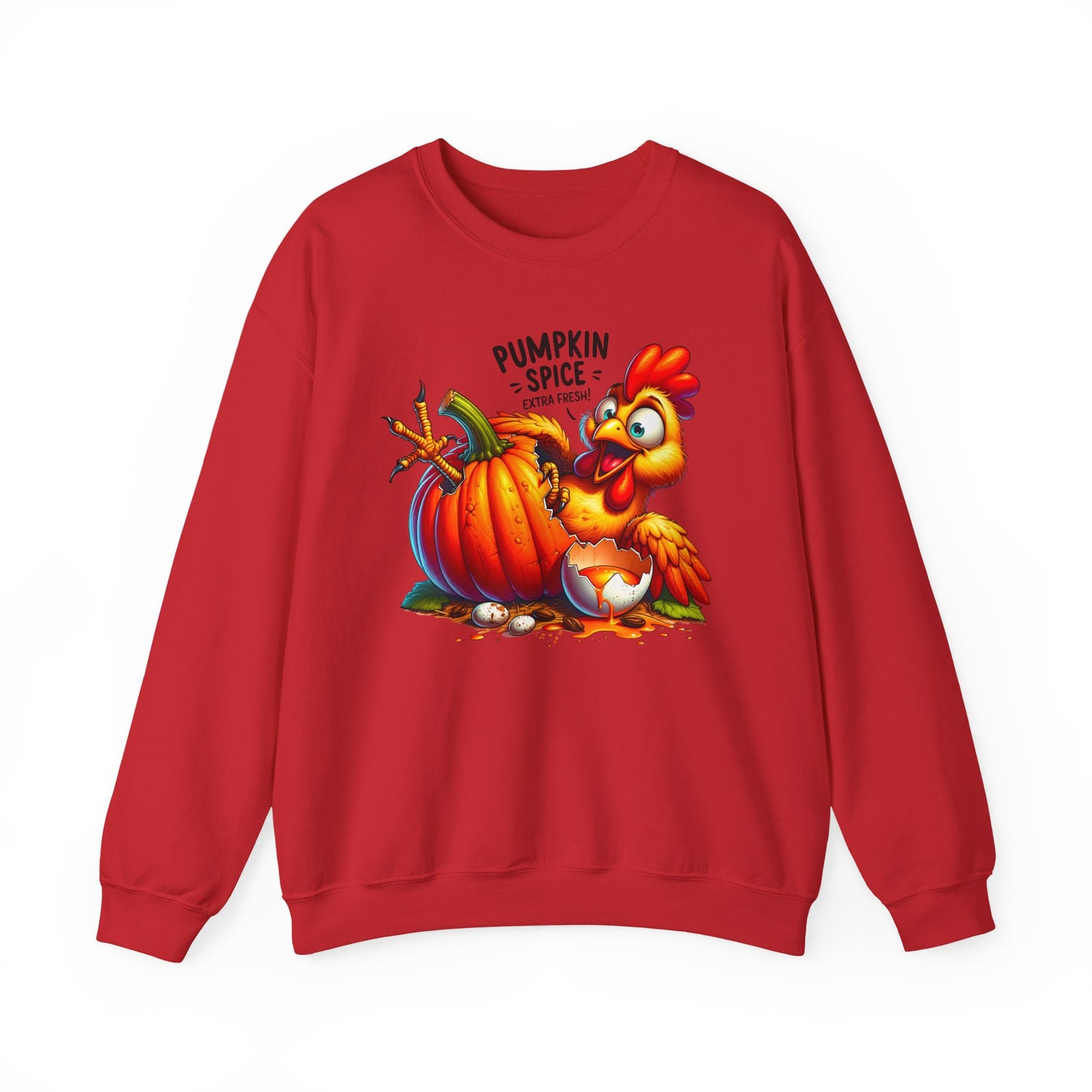 🎃🐔 Pumpkin Spice Chicken Sweatshirt – Funny Fall Extra Fresh Design 🍂
