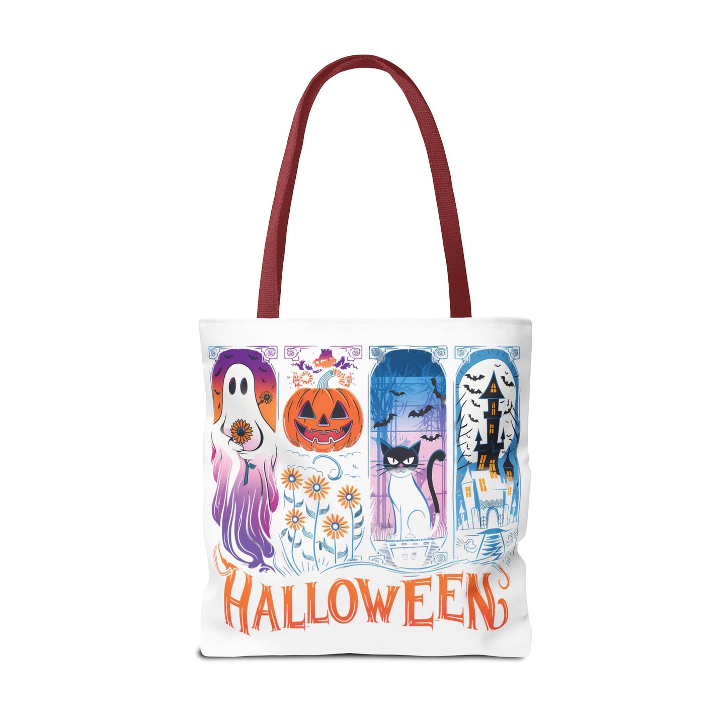 🎃 Haunted Halloween Tote Bag – Spooky Style with Autumn Vibes 👻