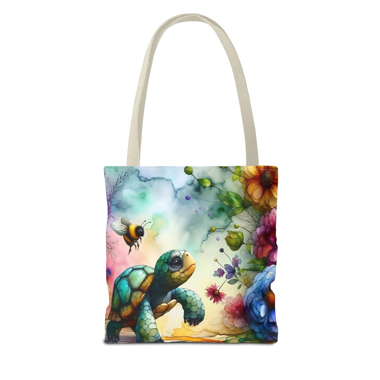 Bolsa de mano - Diseño de tortugas coloridas