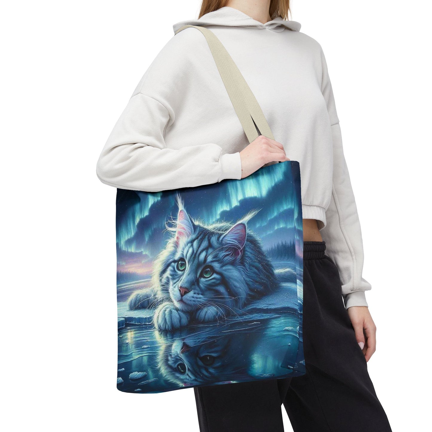 Bolso de mano Majestic Maine Coon Cat: duradero, elegante y reutilizable, ideal para amantes de los gatos, dueños de mascotas, para ir de compras, leer libros y para uso diario.