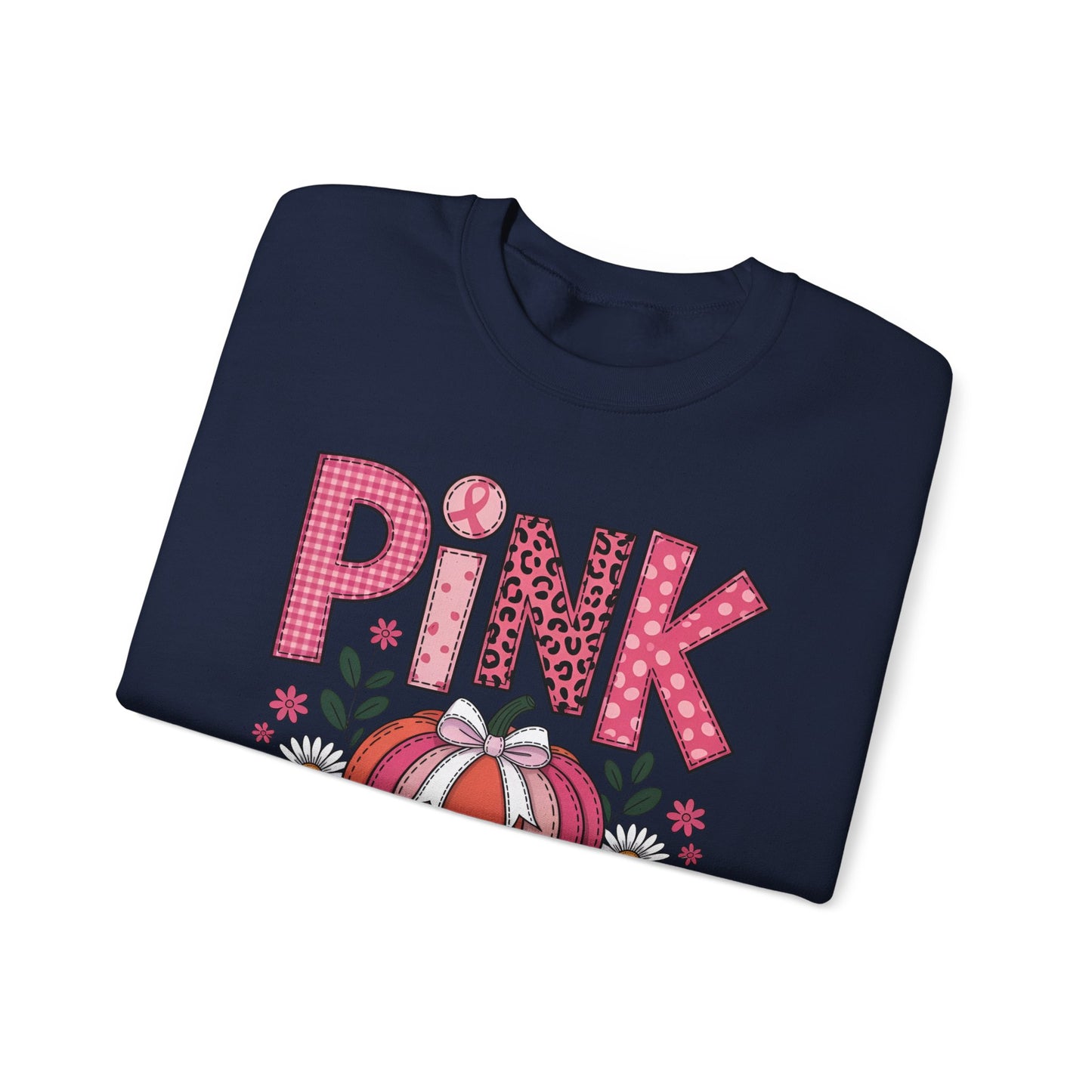 🎃🎀 Pink Out Pumpkin Sweatshirt – Fall Breast Cancer Awareness