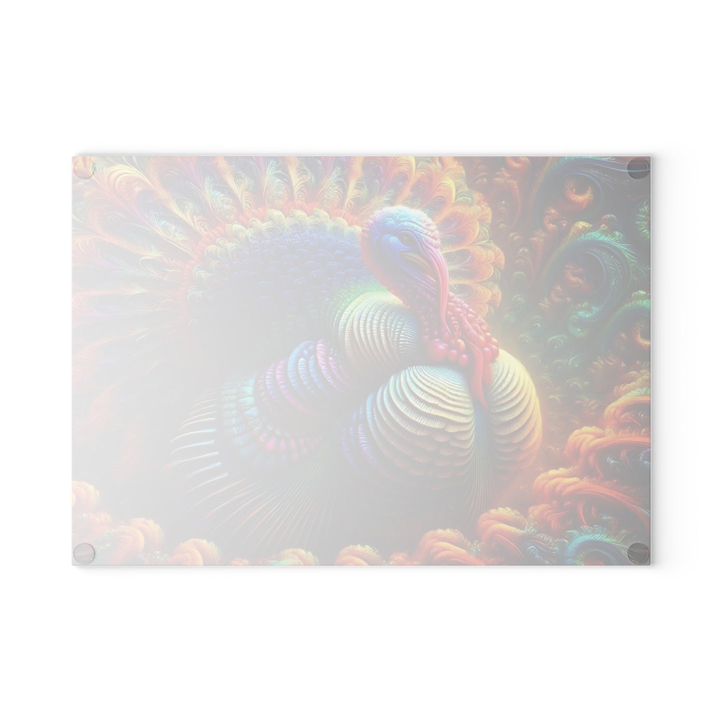 🦃 Rainbow Turkey Cutting Board – Festive Flair for Your Fall Kitchen 🍂