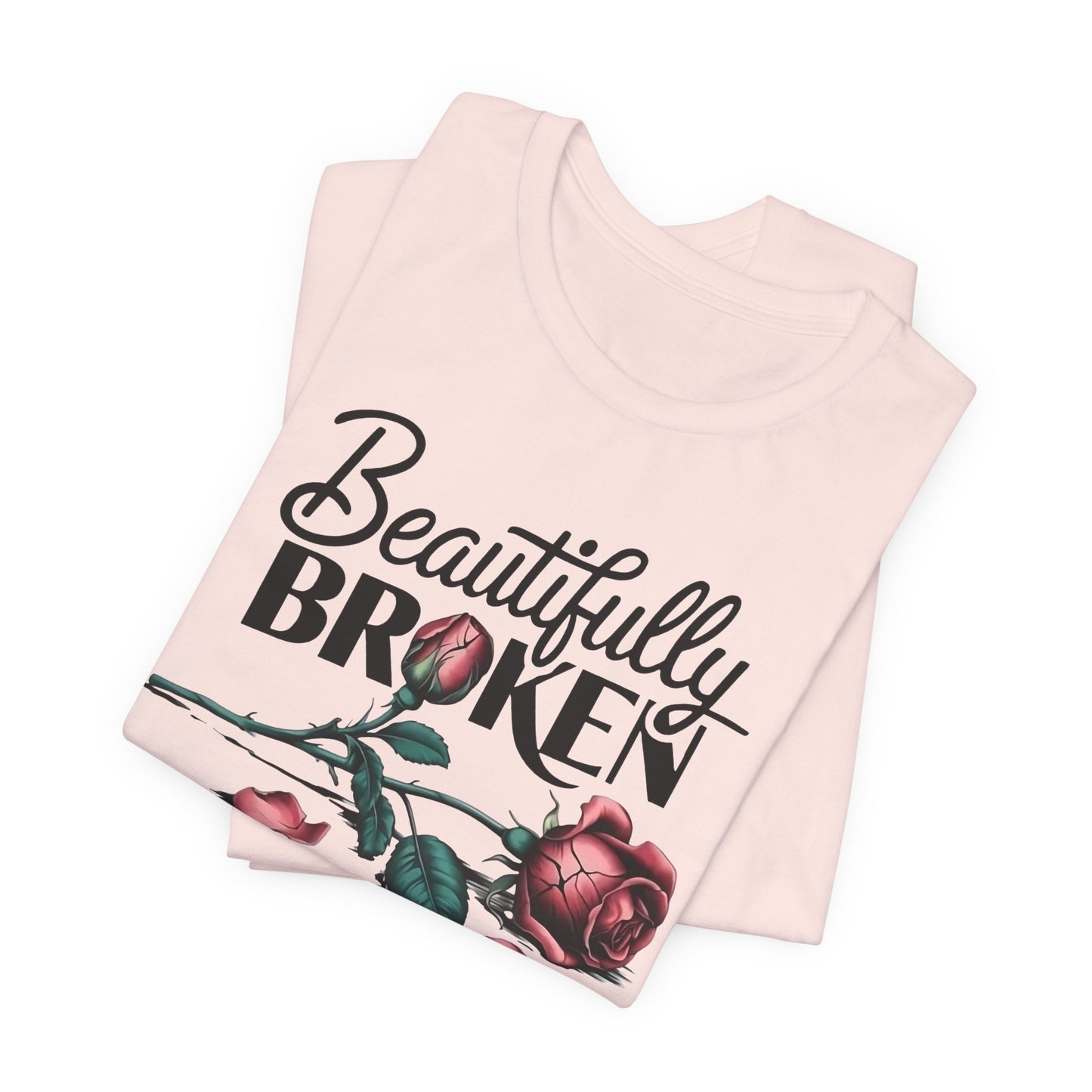 Camiseta Rosa “Beautifully Broken”: una camiseta empoderante con una elegancia suave