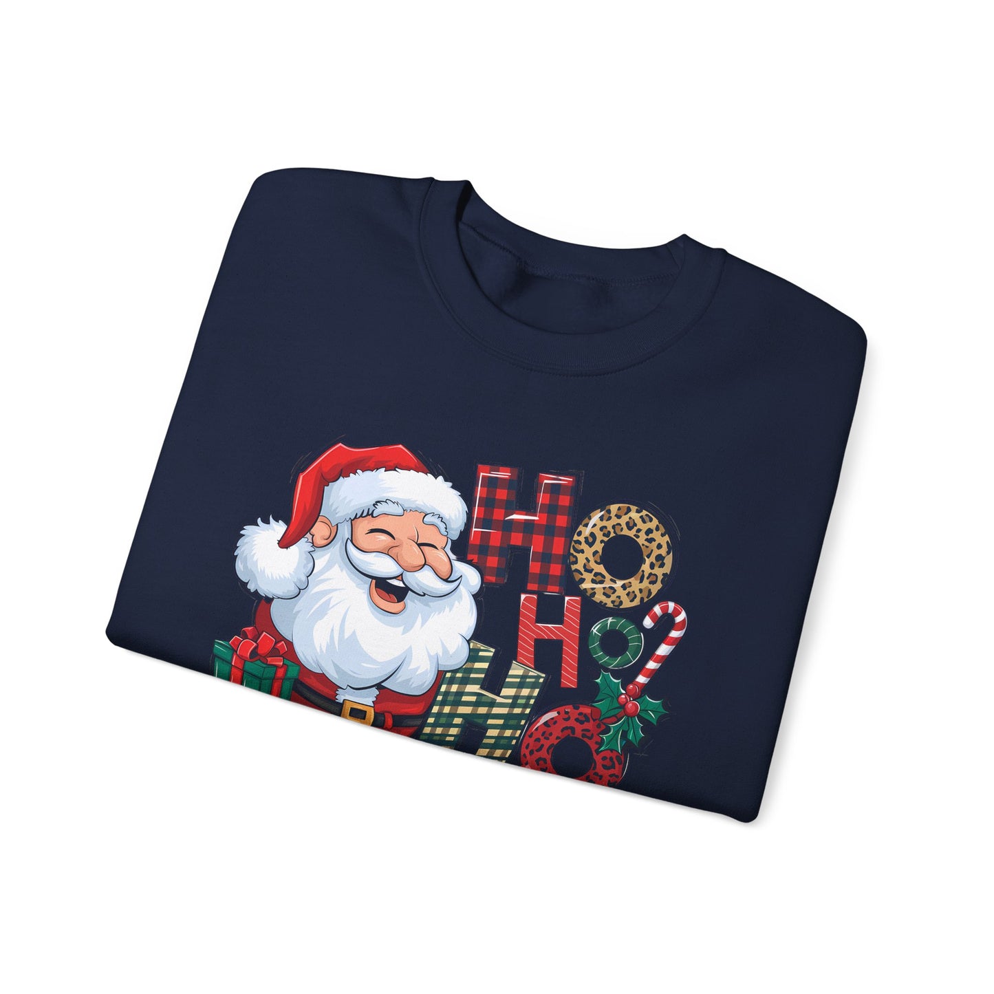 🎅✨ HO HO HO Santa Sweatshirt – Classic Holiday Cheer 🎄🎁