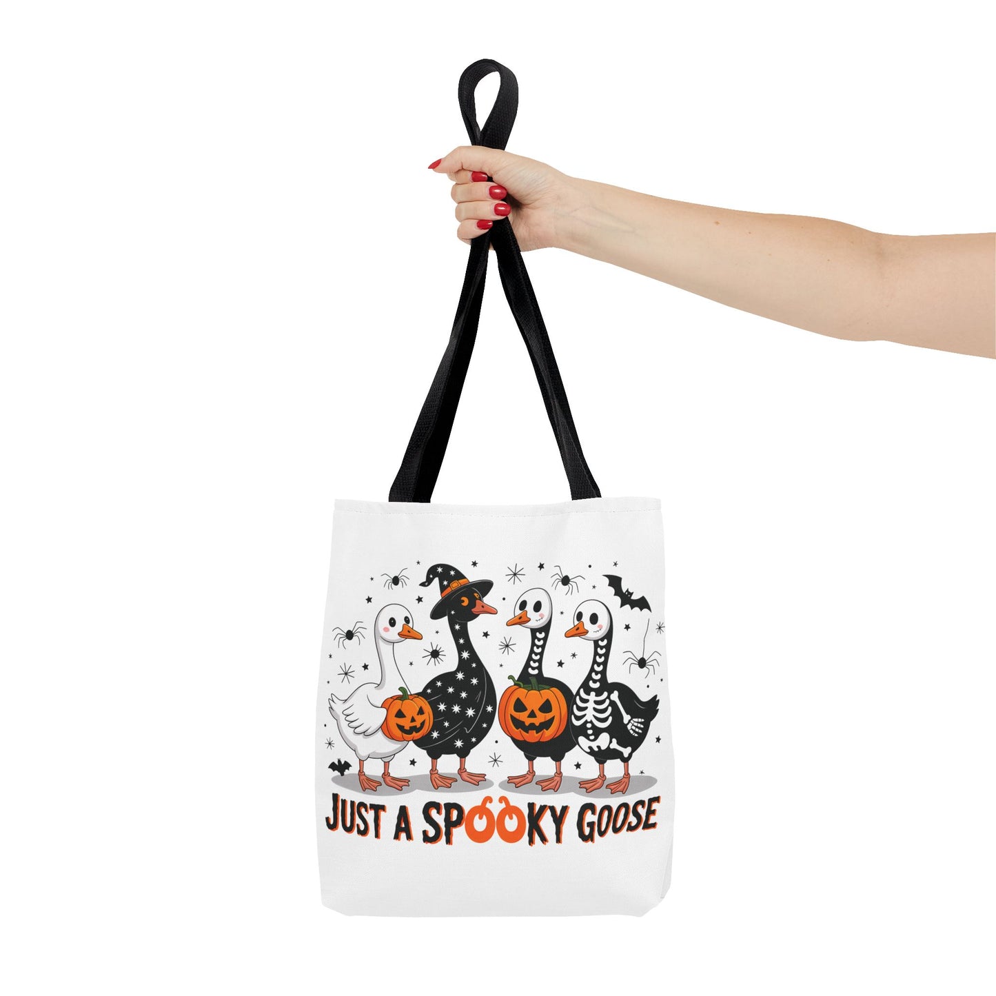 🦢 Just a Spooky Goose Tote Bag – Honkin’ Into Halloween 🎃👻